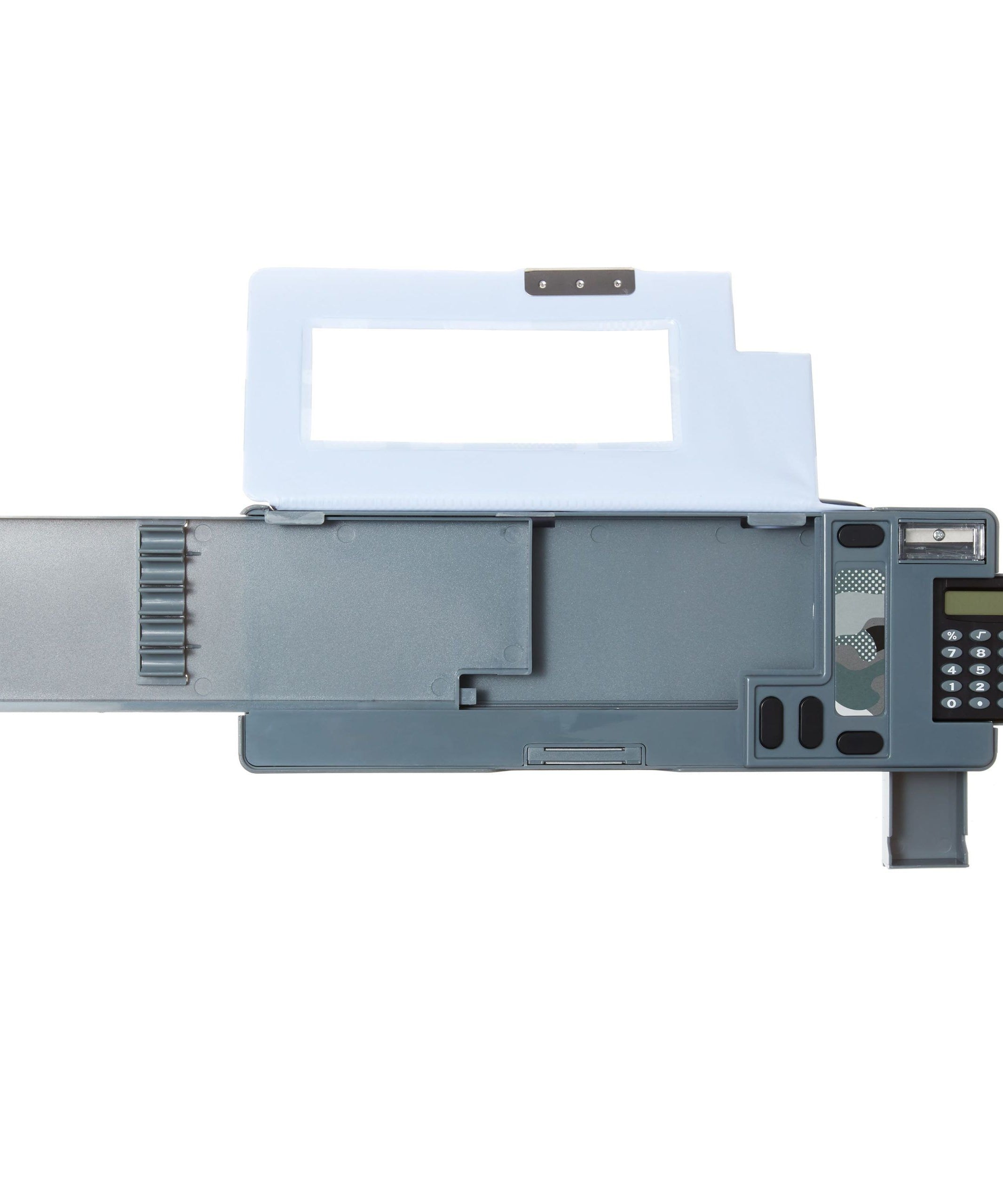 Smiggle - Budz Köpekbalığı Hesap Makineli Pop Out Otomatik Kalem Kutusu-Dinossi