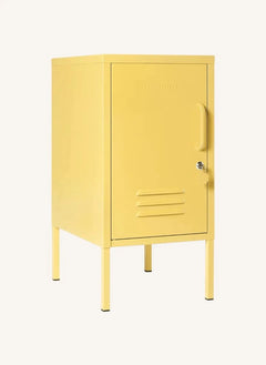 Mustard Made - Short Metal Nightstand | Faded Yellow