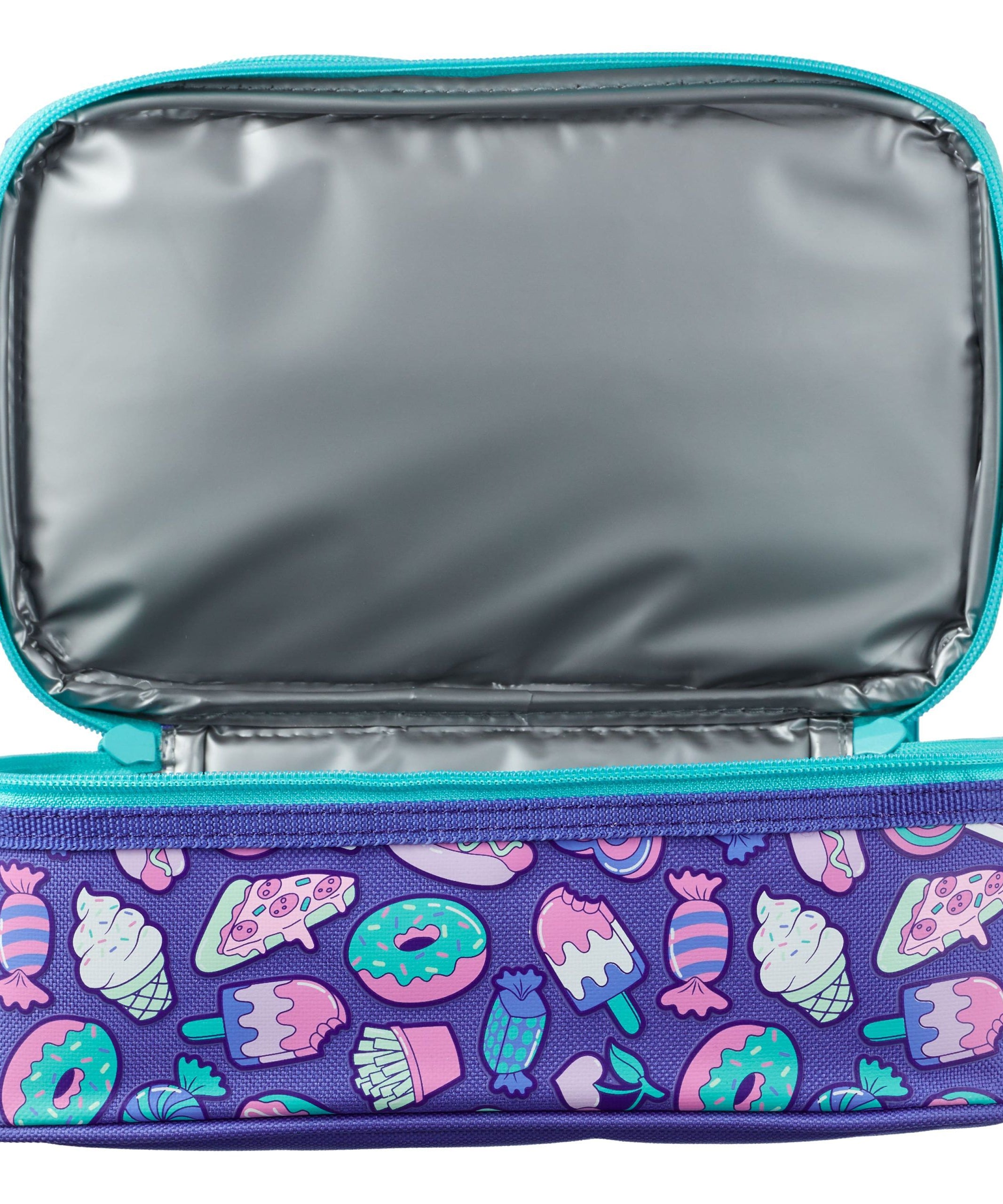 Smiggle - Neat Çift Katlı Tatlı Yemekler Beslenme Çantası-Dinossi