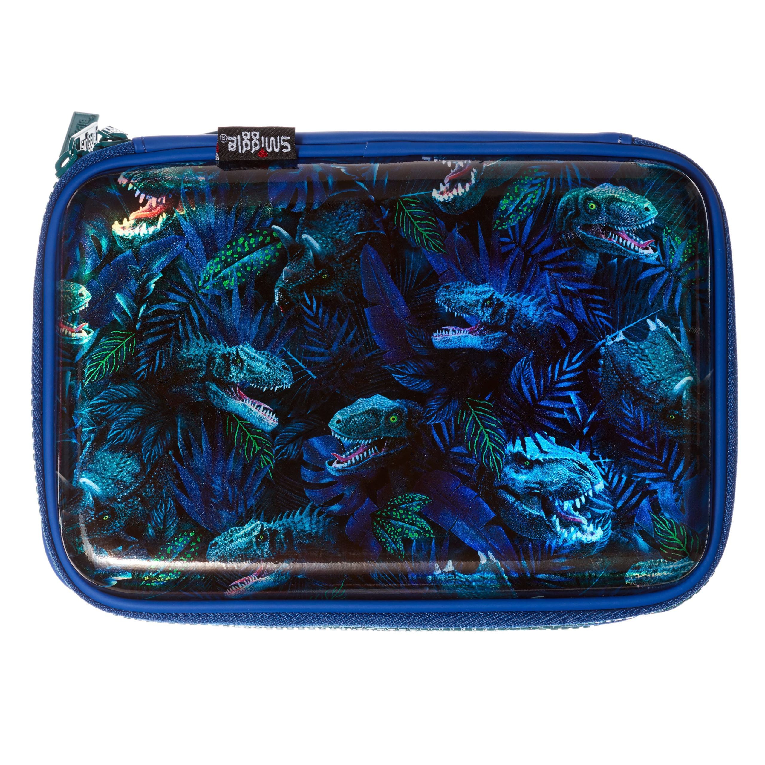 Smiggle - Galaxy Double Korkunç Dinozorlar Kalem Kutusu-Dinossi