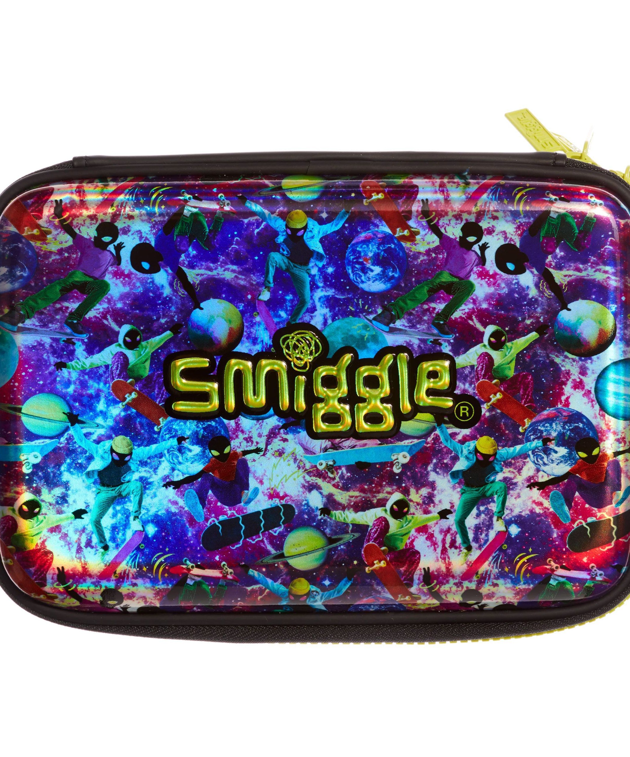 Smiggle - Galaxy Double Gezengen Adam Kalem Kutusu-Dinossi