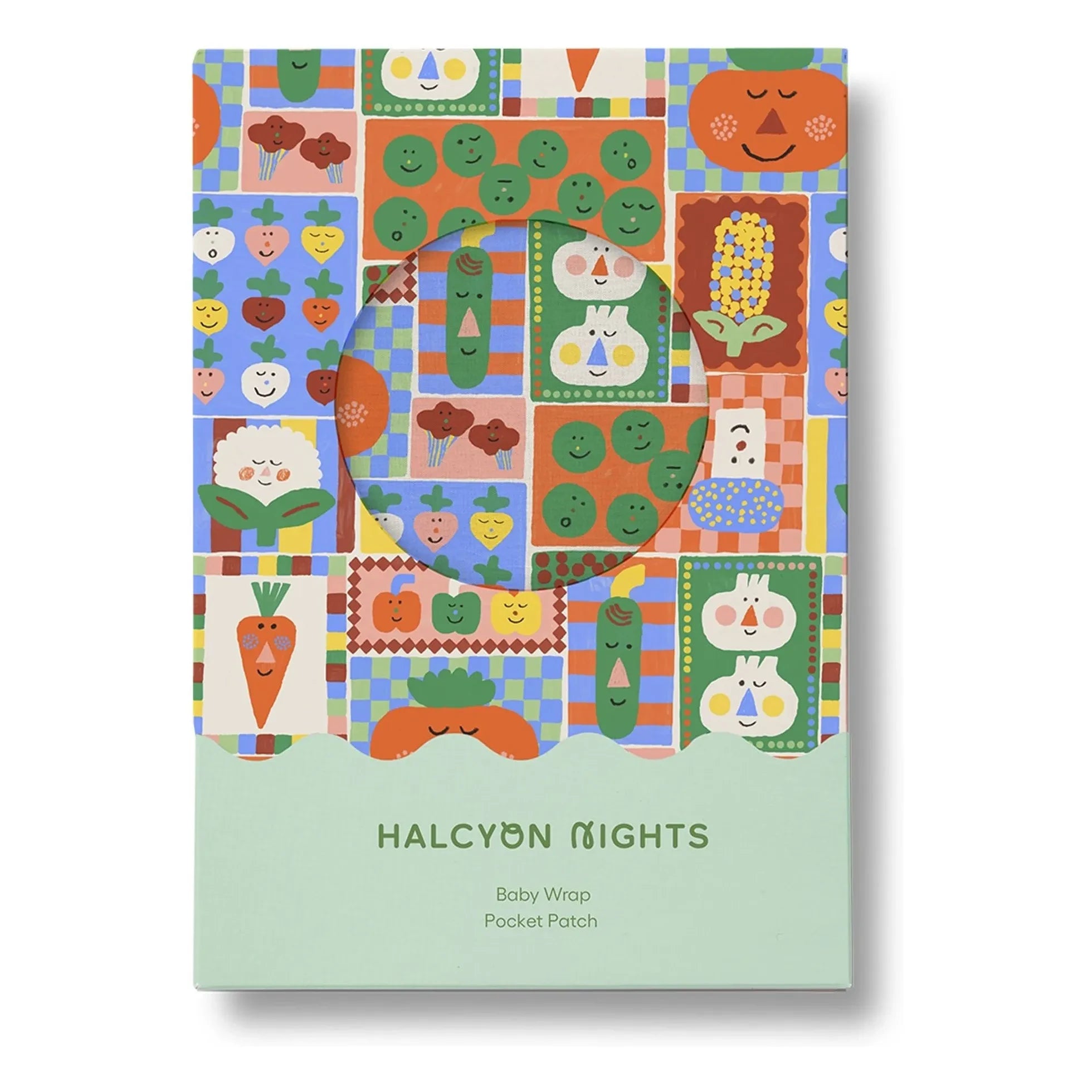 Halcyon Nights - Organic Cotton Vegetable Swaddle Diaper | Orange