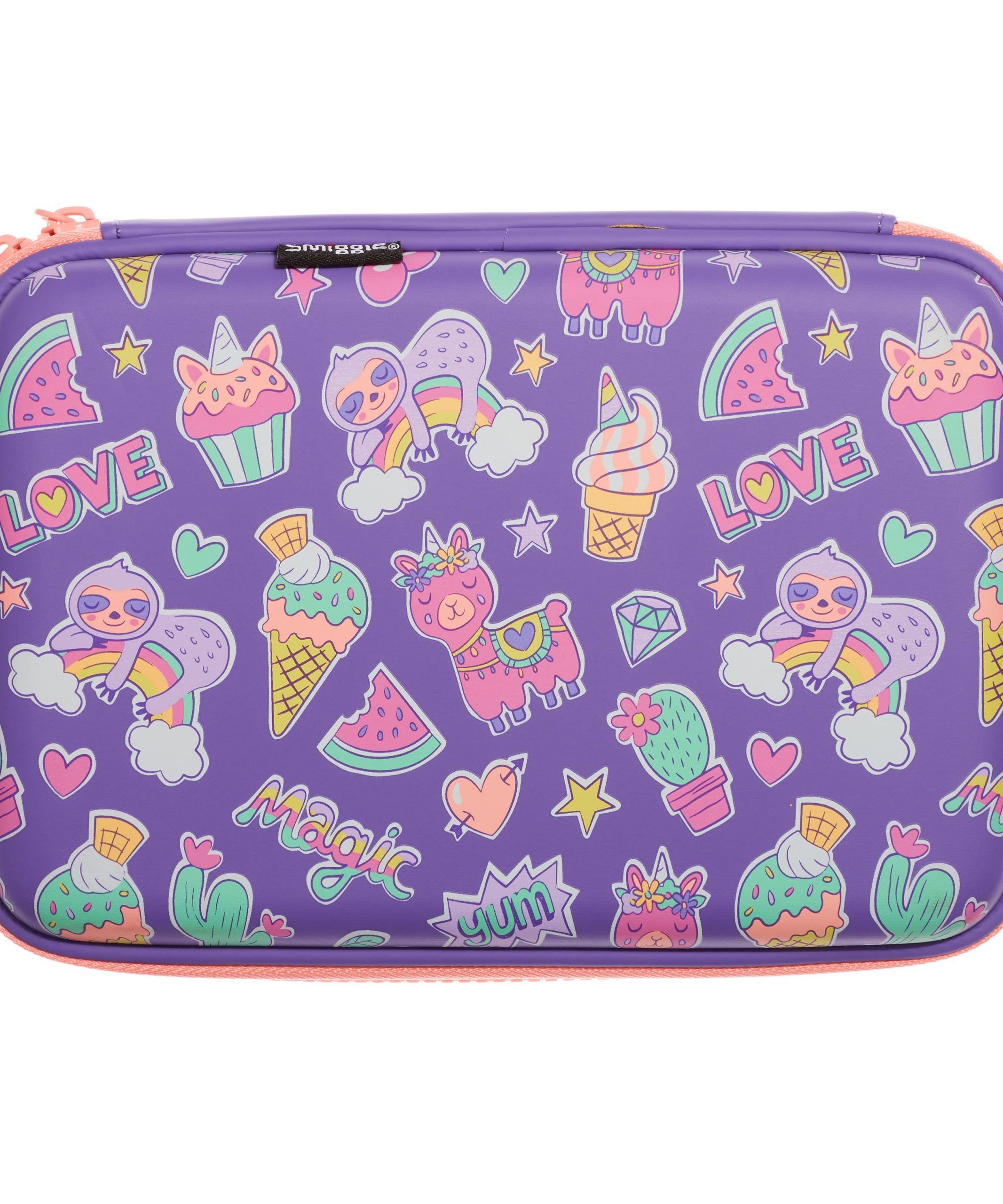 Smiggle - Lively Hardtop Kalem Kutusu-Dinossi