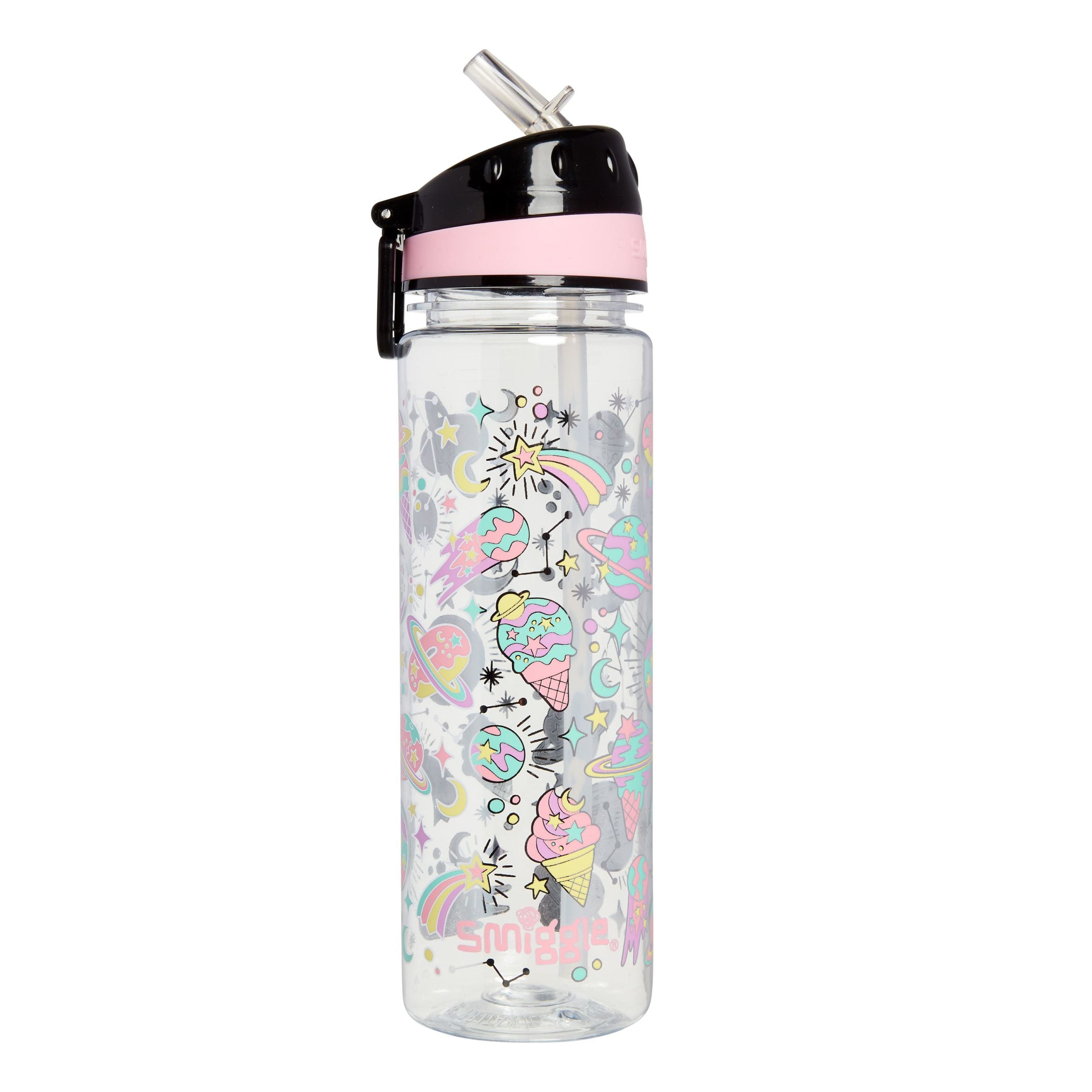 Smiggle - Beyond Dondurma Desenli Pipetli 650ML BPA İçermeyen Suluk-Dinossi