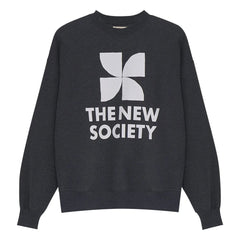 the new society - TNS Logo Sweatshirt | Dark Gray Melange