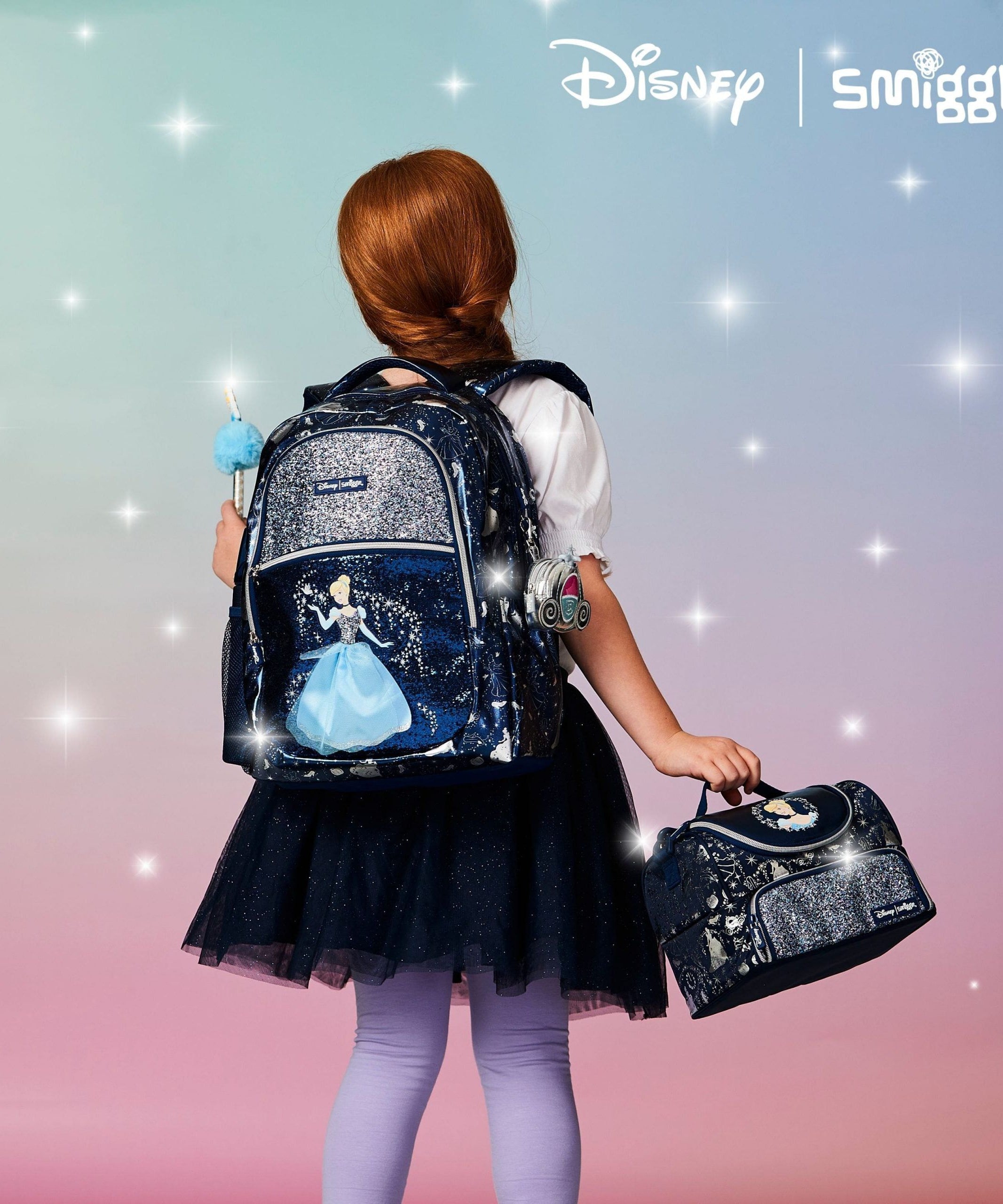 Smiggle - Disney Prenses Klasik Sırt Çantası-Dinossi