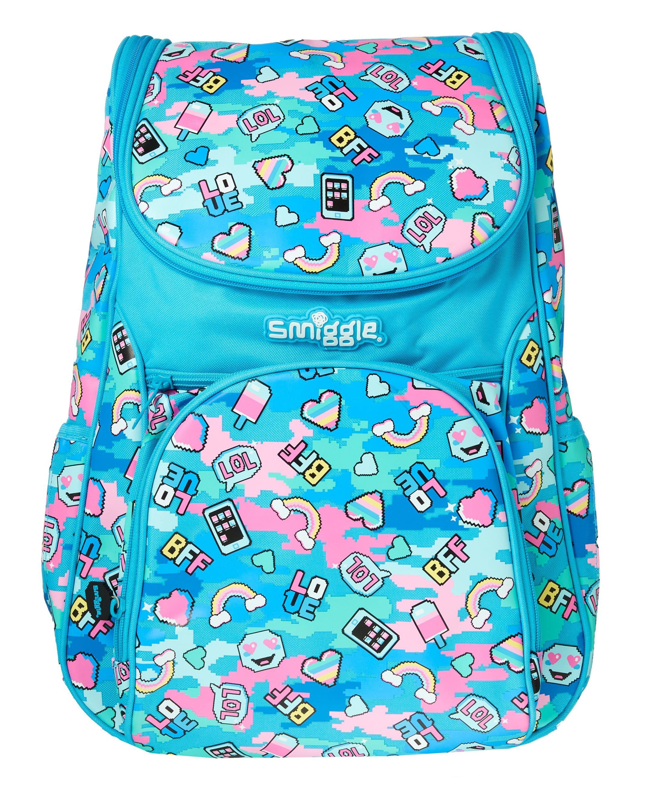 Smiggle - Hide Access Mavi Sırt Çantası-Dinossi