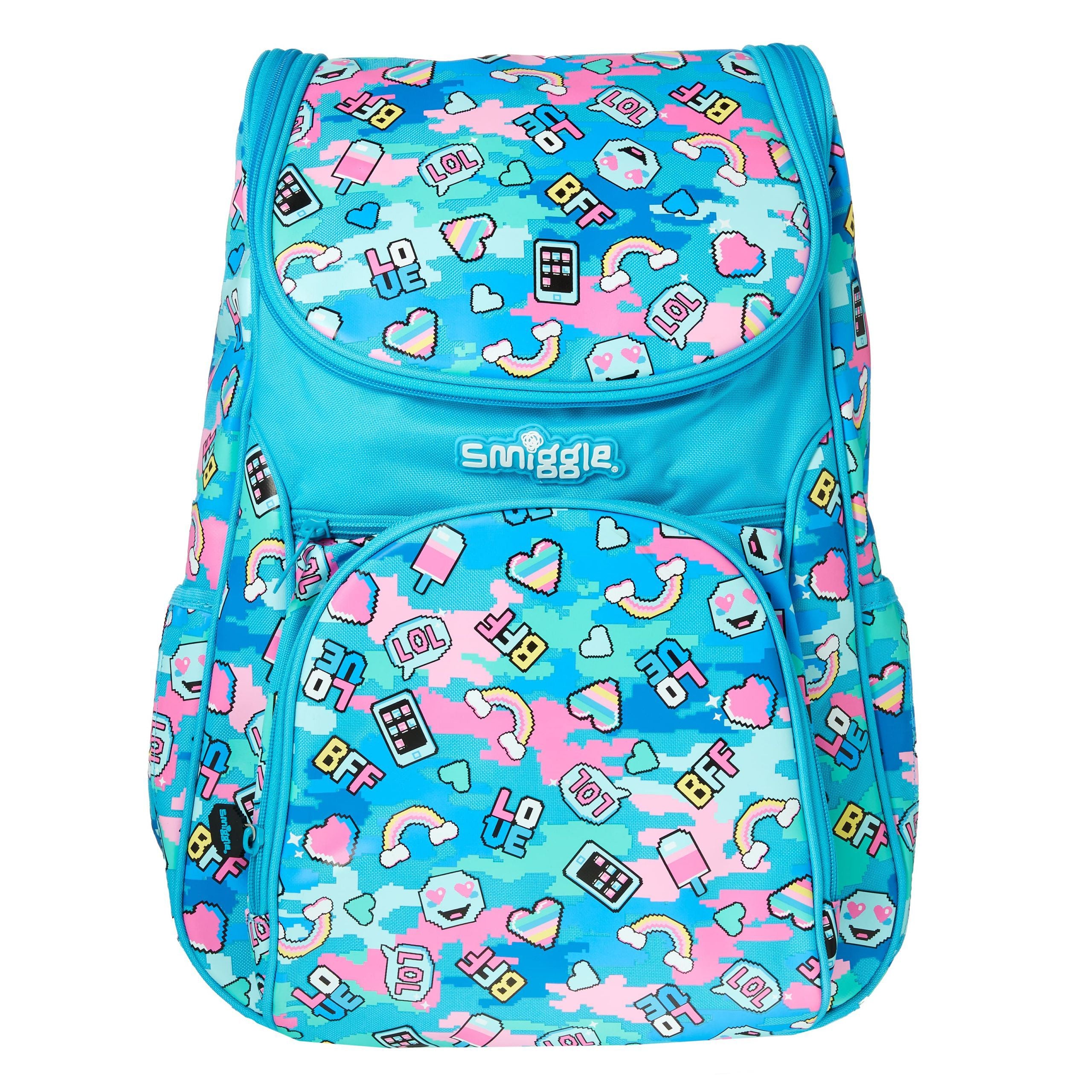 Smiggle - Hide Access Mavi Sırt Çantası-Dinossi