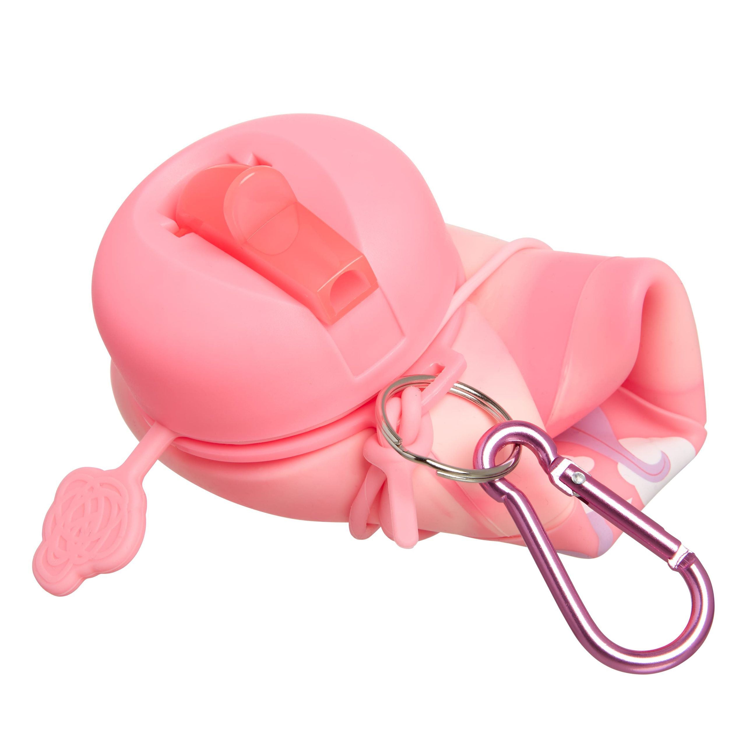 Smiggle - Hide Roll Silikon Katlanabilir Pipetli 600ML BPA İçermeyen Suluk-Dinossi