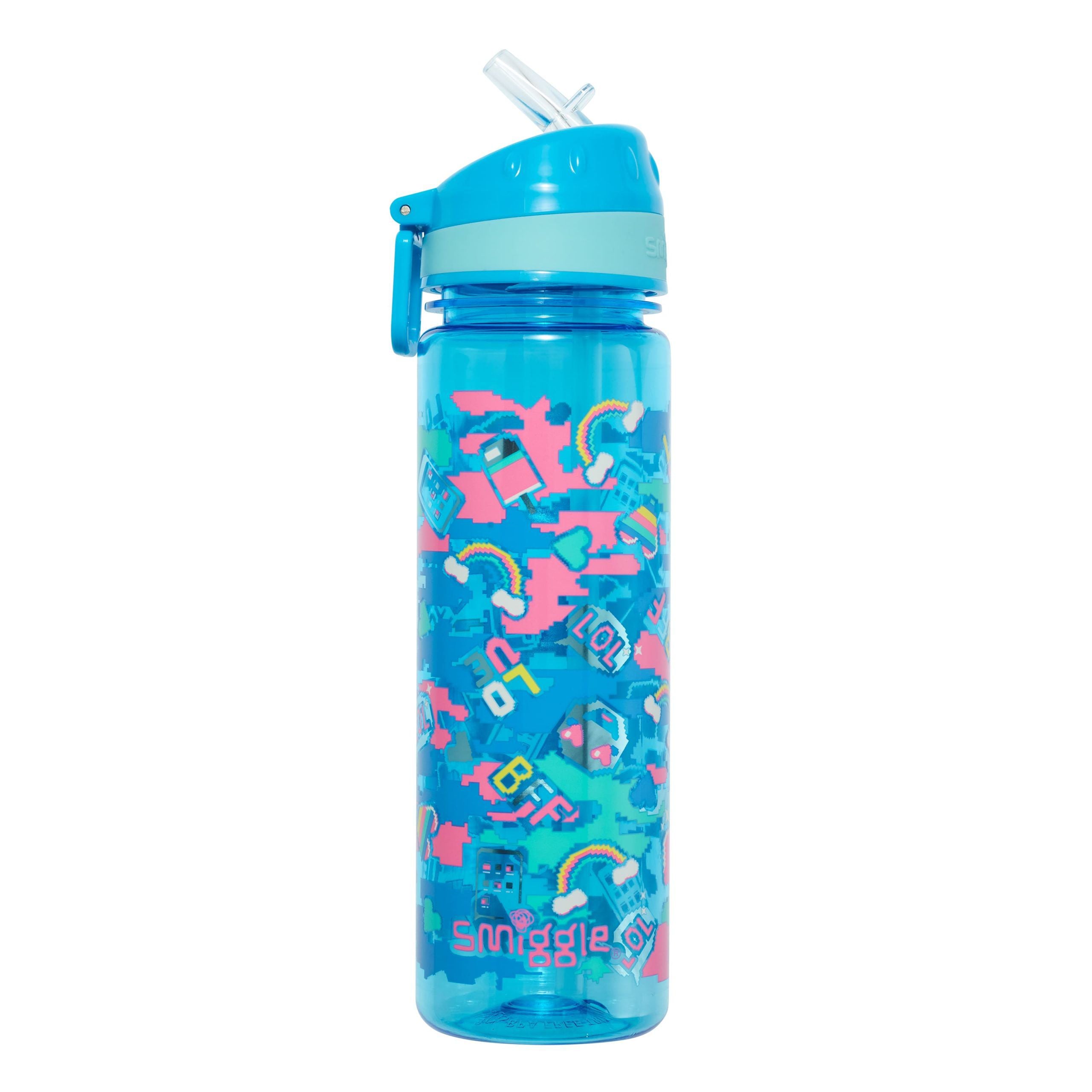 Smiggle - Hide Pipetli 650ML BPA İçermeyen Suluk-Dinossi
