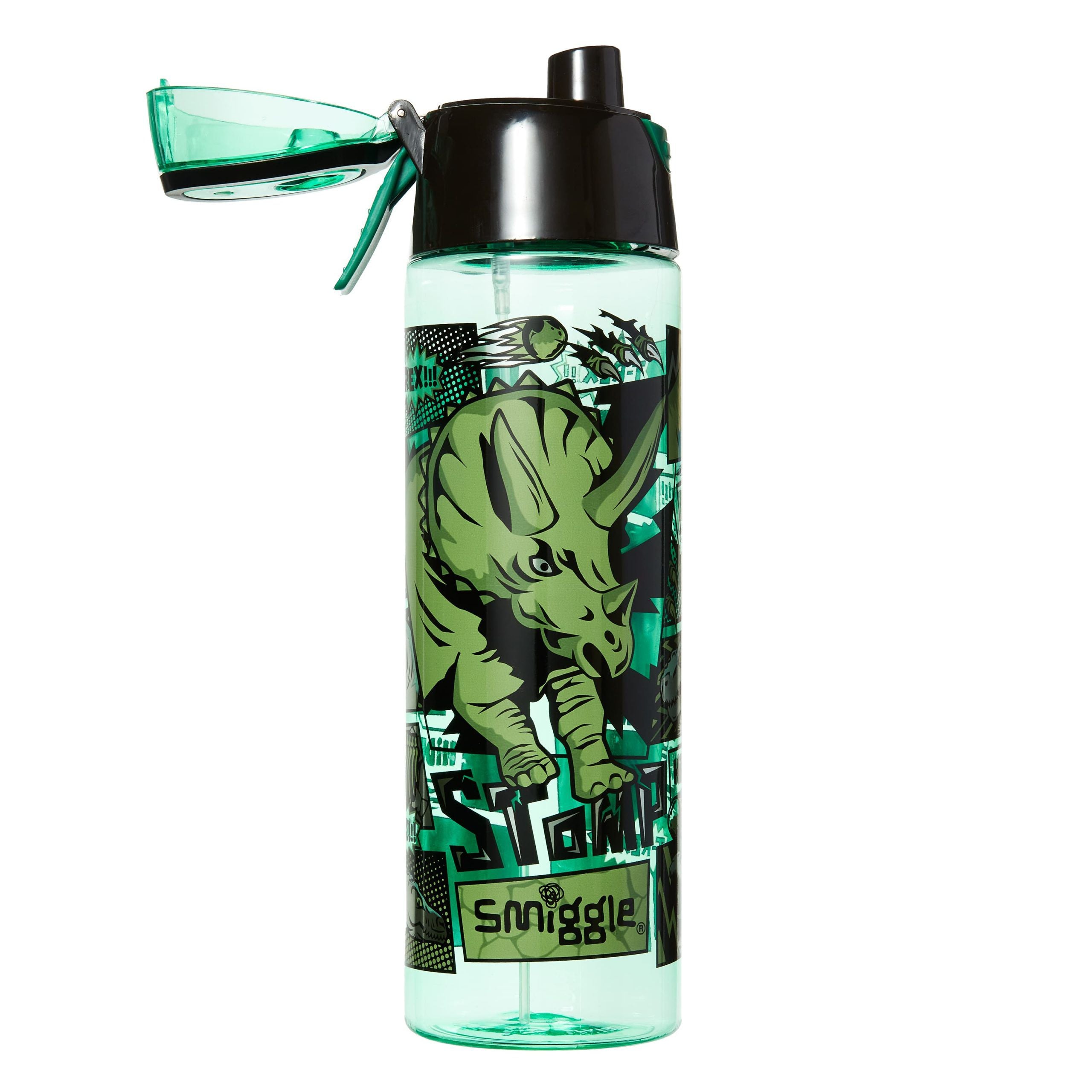 Smiggle - Thrive Spritz Su Püskürtmeli Pipetli 760ML BPA İçermeyen Suluk-Dinossi