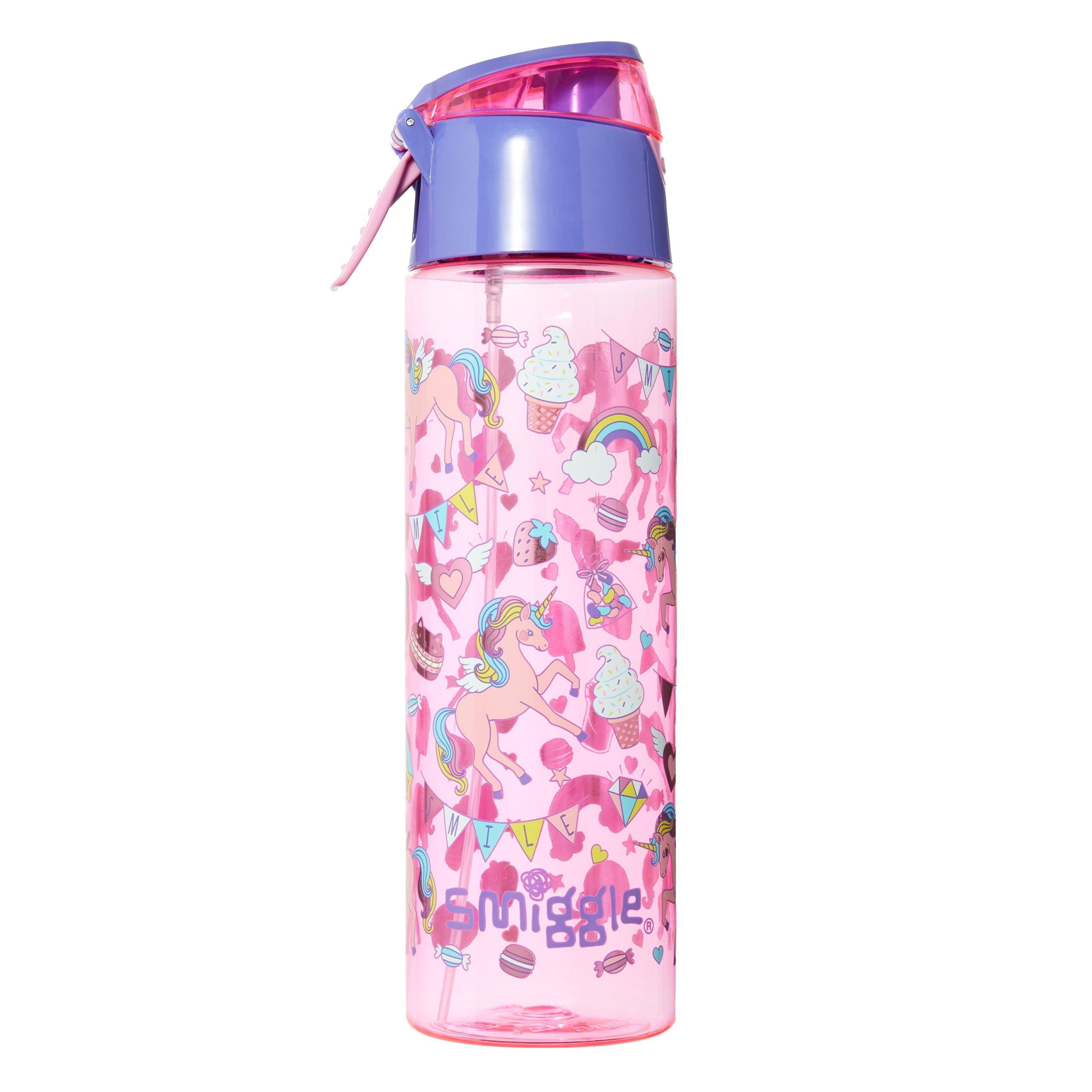 Smiggle - Thrive Spritz Su Püskürtmeli Pipetli 760ML BPA İçermeyen Suluk-Dinossi