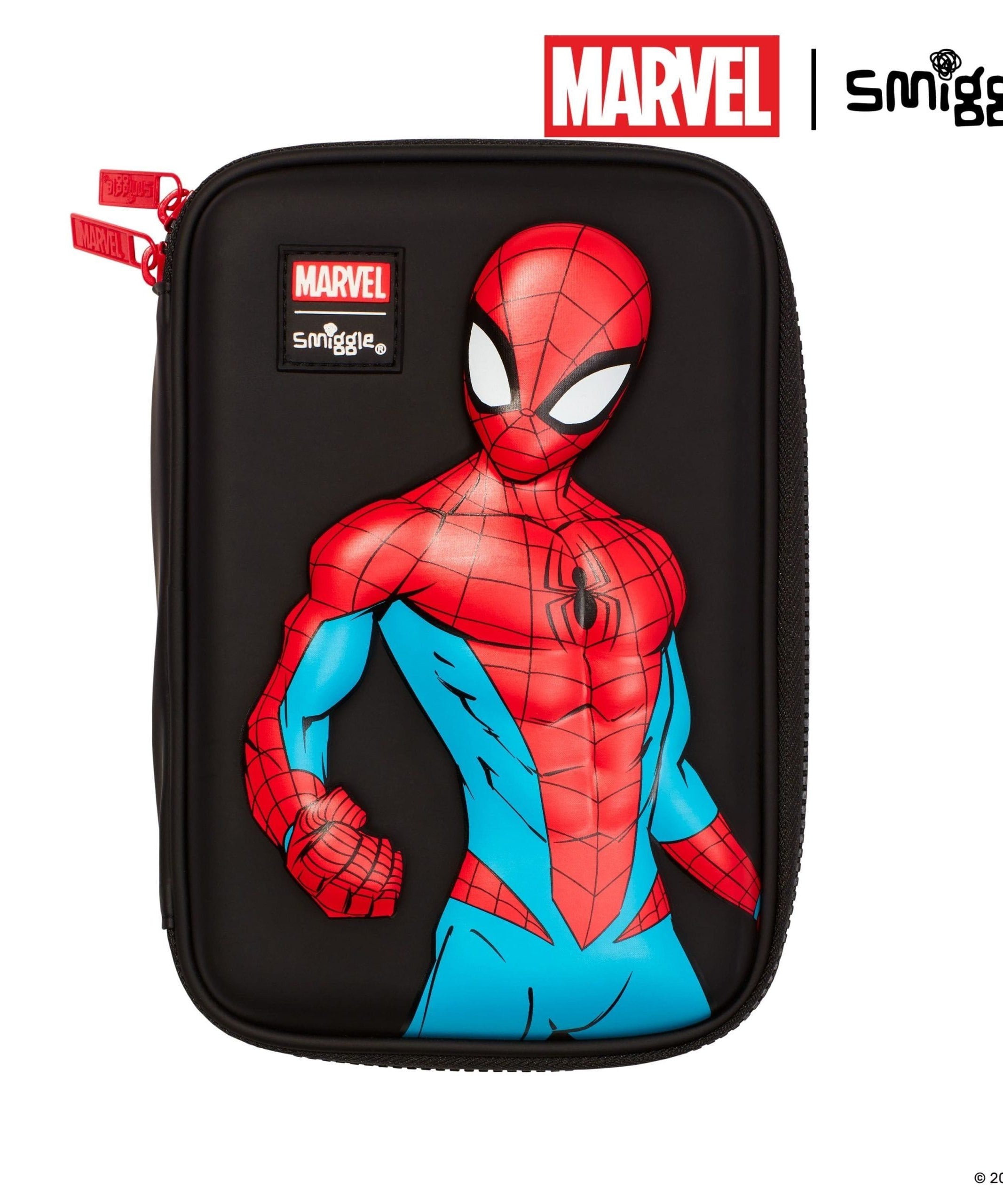 Smiggle - Marvel Spiderman HardTop Kalem Kutusu-Dinossi
