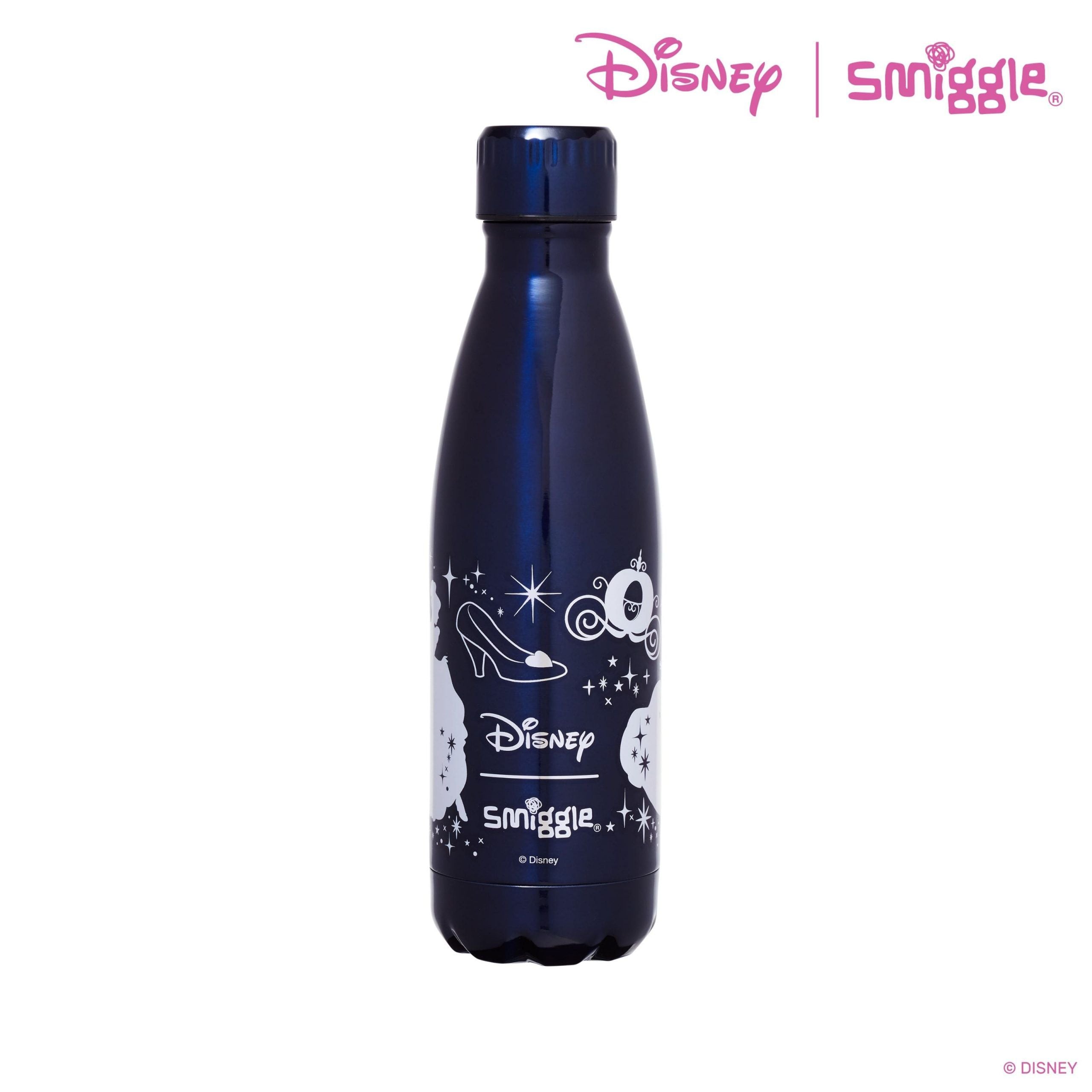 Smiggle - Disney Princess Paslanmaz Çelik İçecek Şişesi 500Ml-Dinossi
