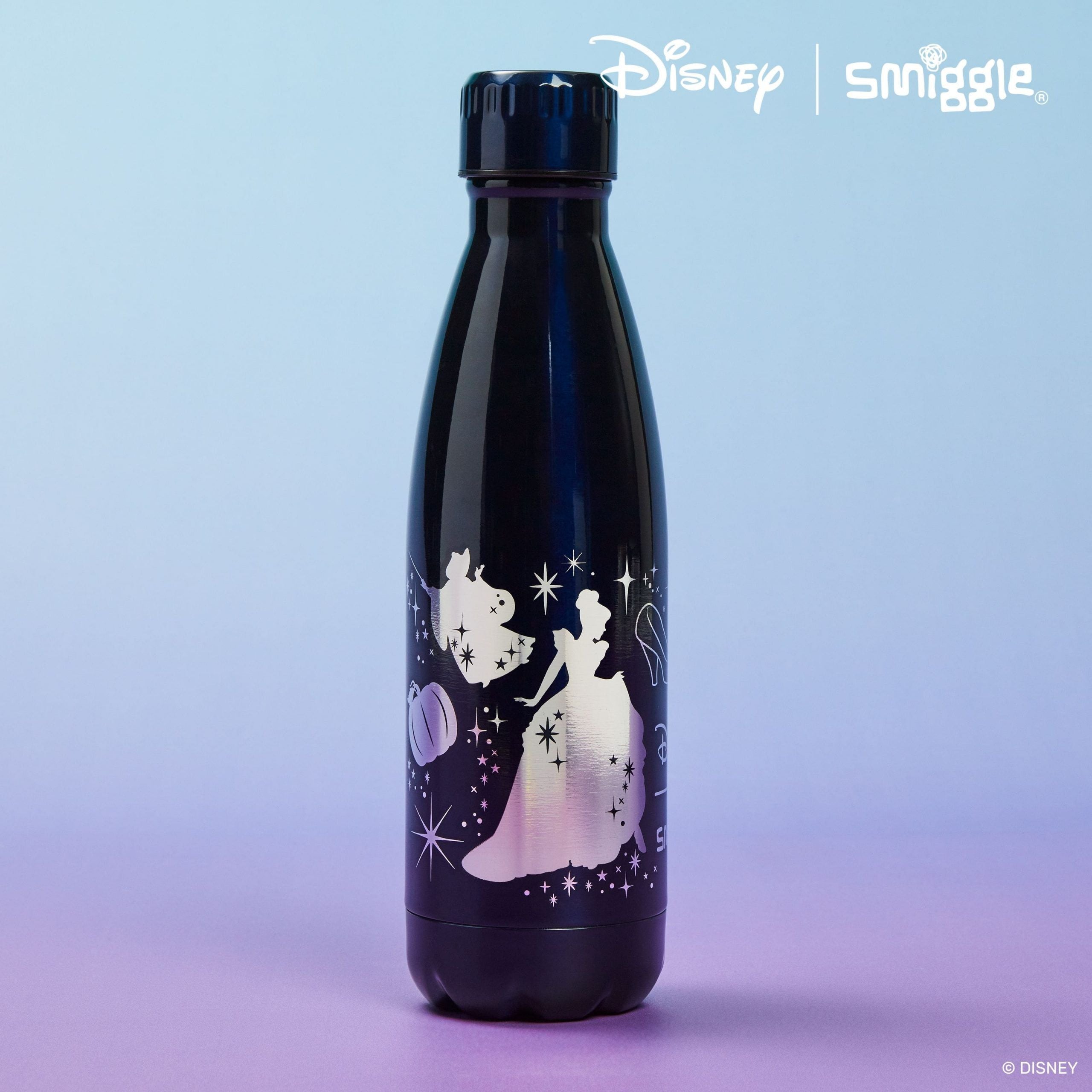 Smiggle - Disney Princess Paslanmaz Çelik İçecek Şişesi 500Ml-Dinossi