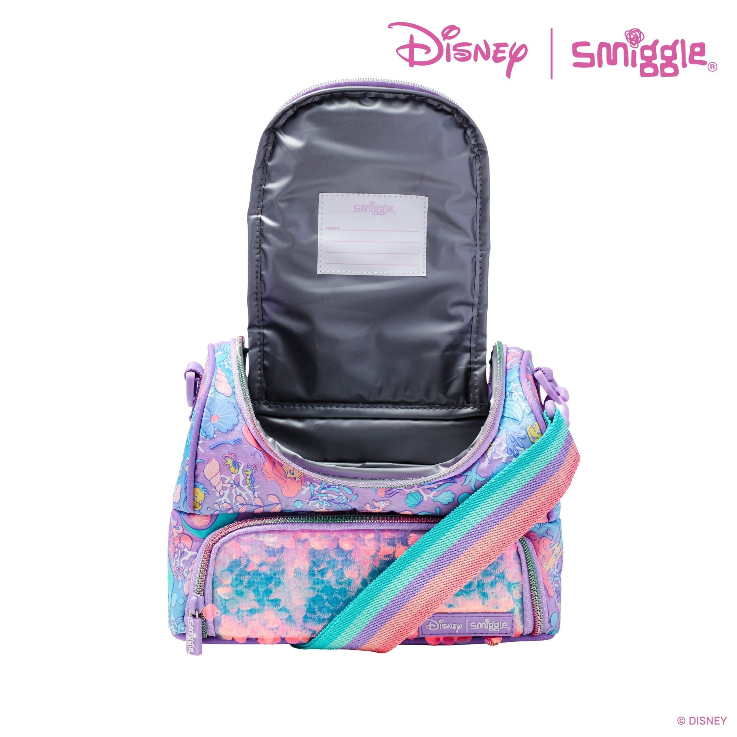 Smiggle - Disney Princess Askılı Çift Katlı Beslenme Çantası-Dinossi