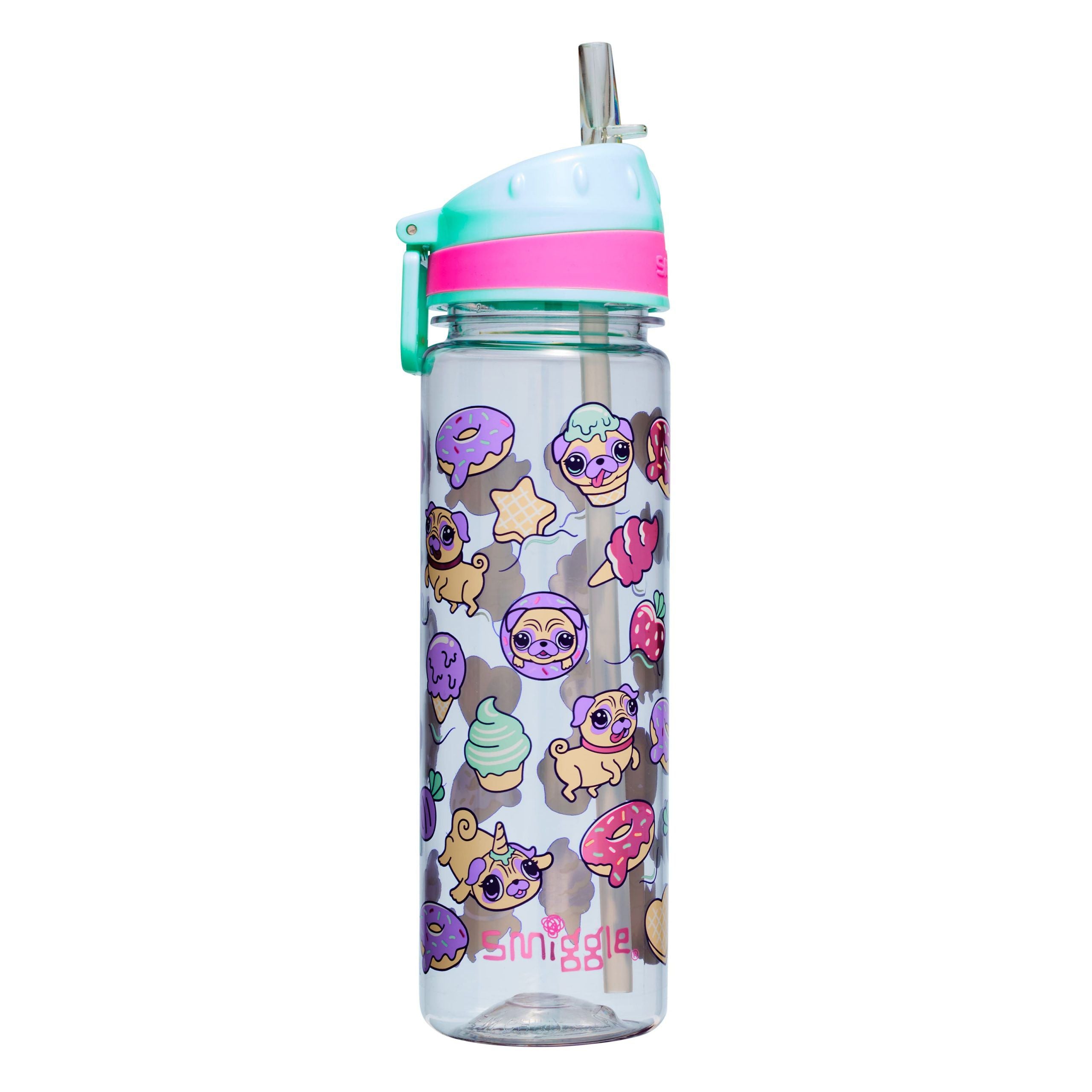 Smiggle - Hey There Pipetli 650ML BPA İçermeyen Suluk-Dinossi
