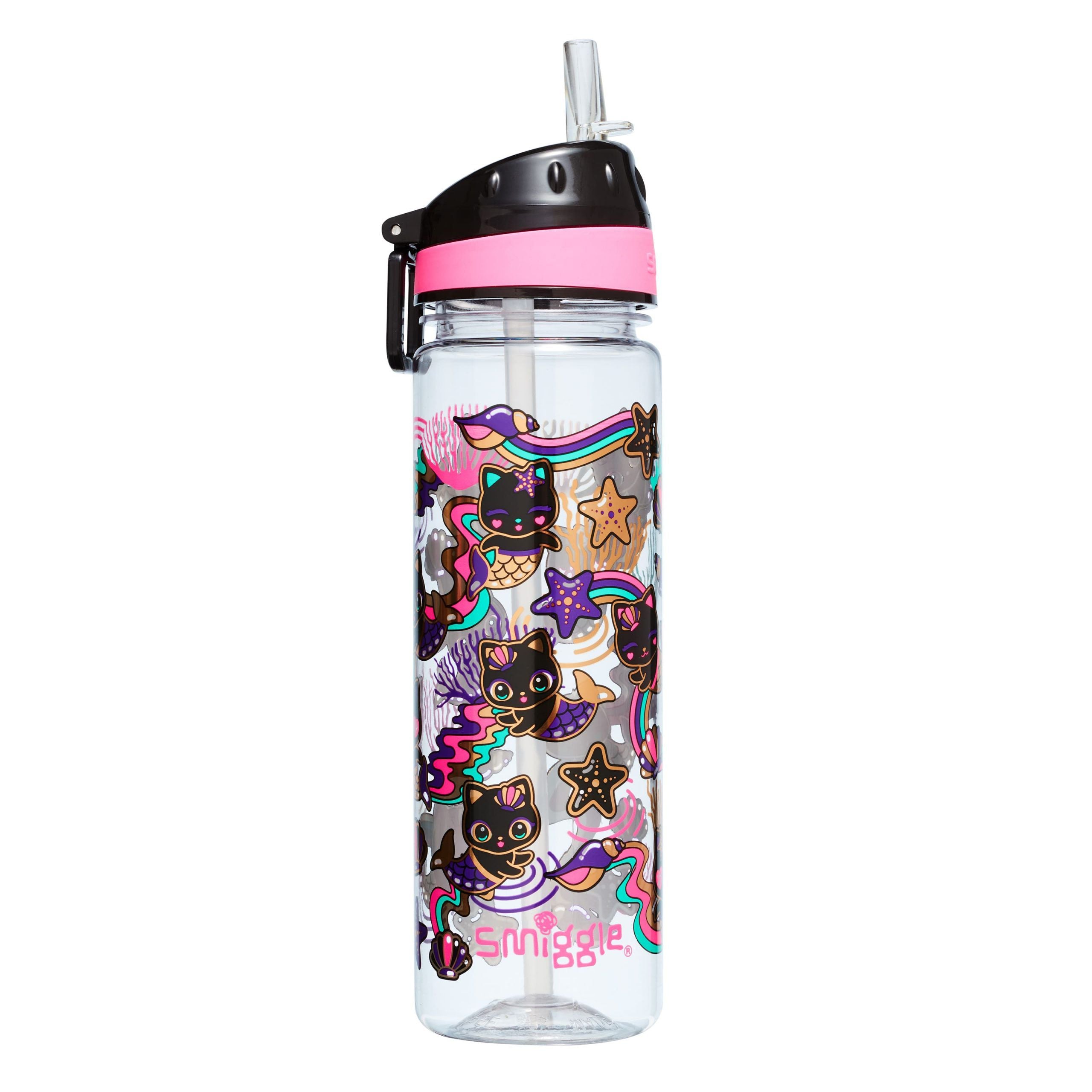 Smiggle - Hey There Pipetli 650ML BPA İçermeyen Suluk-Dinossi