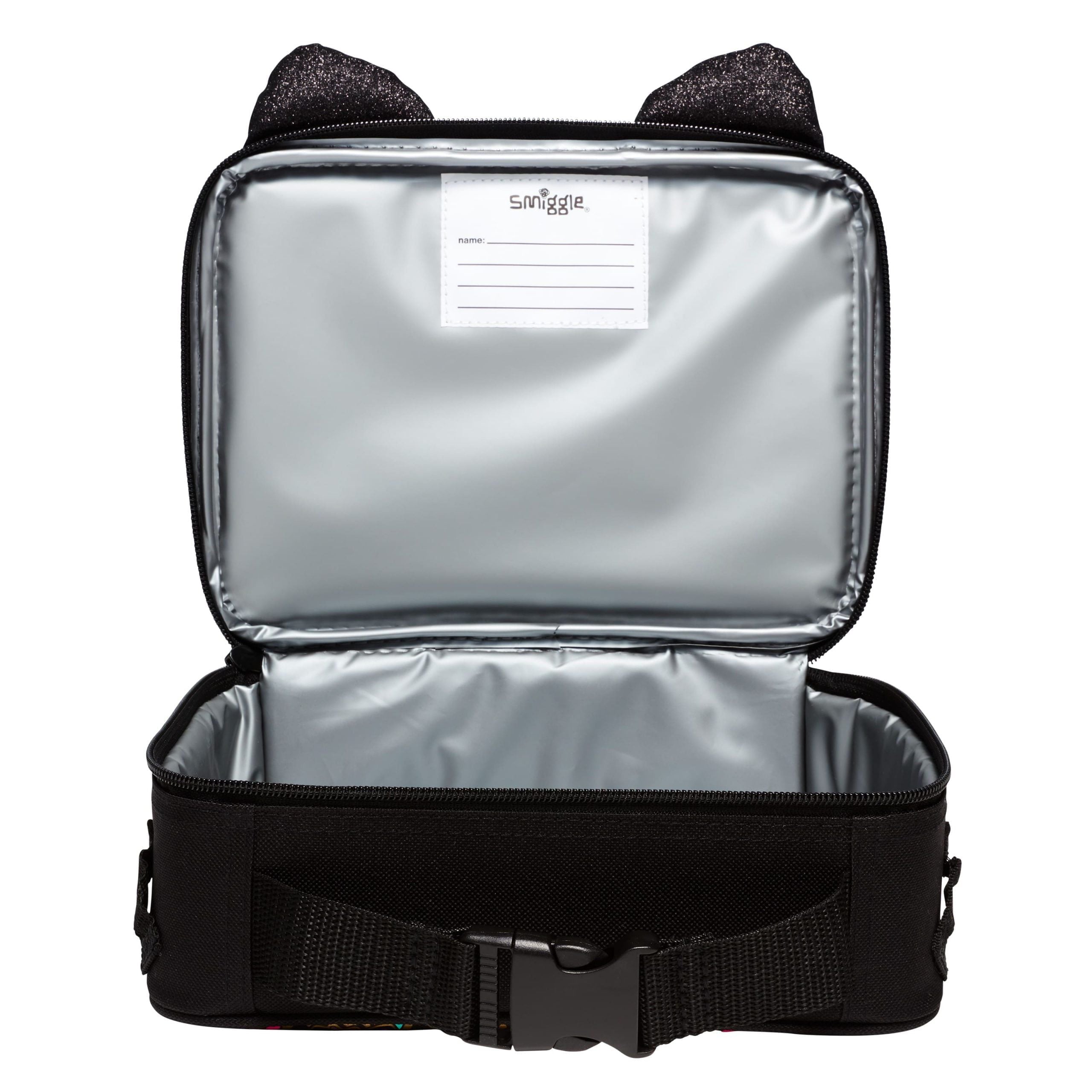 Smiggle - Hey There Hardtop Kare Beslenme Çantası-Dinossi