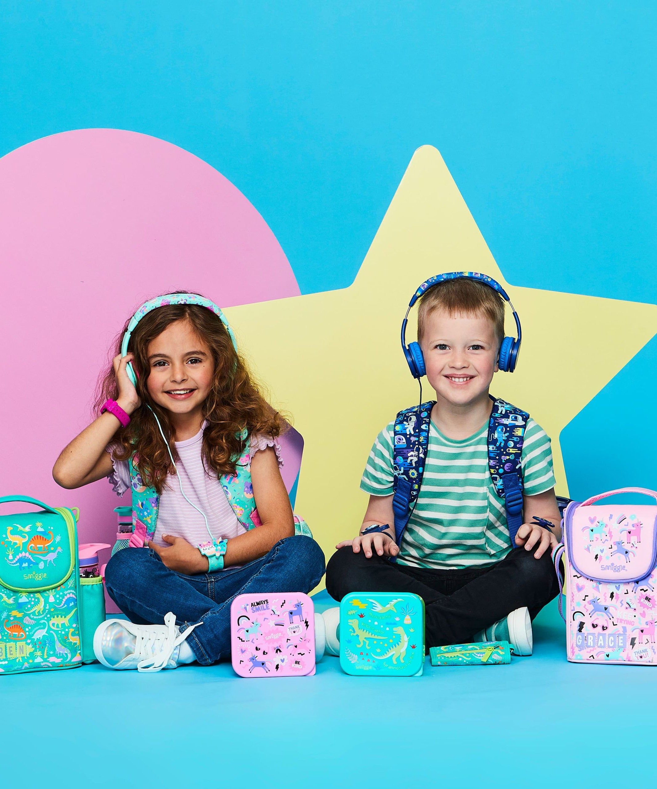 Smiggle - Cloud Nine Junior İsimlikli Beslenme Çantası-Dinossi