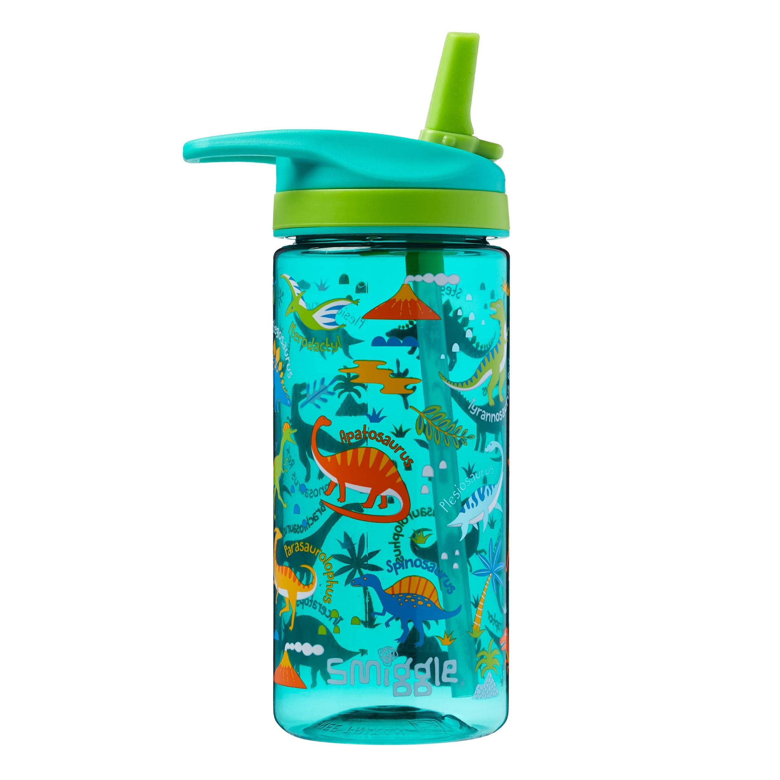 Smiggle - Cloud Nine Pipetli 440ML BPA İçermeyen Suluk-Dinossi