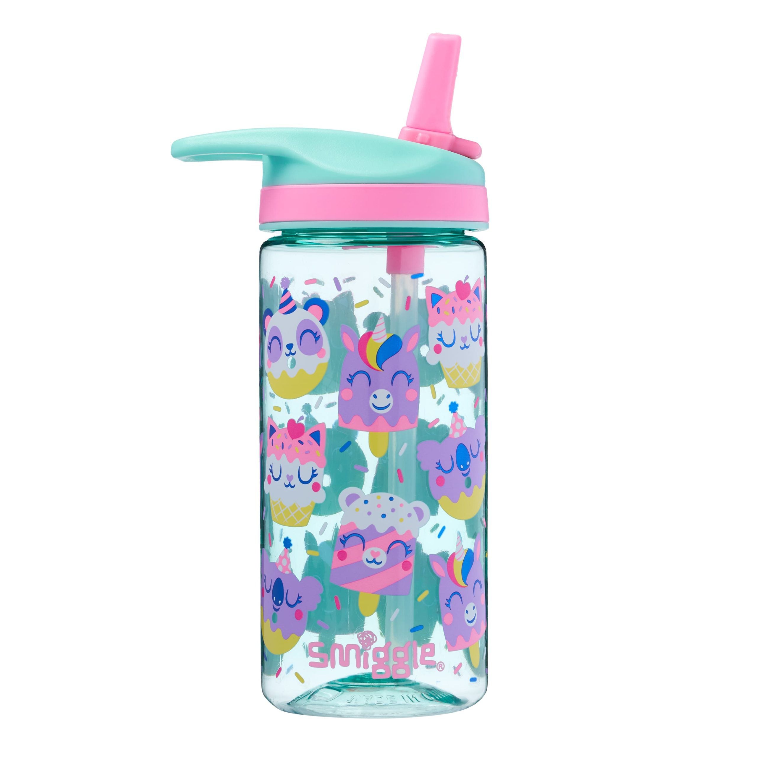Smiggle - Cloud Nine Pipetli 440ML BPA İçermeyen Suluk-Dinossi