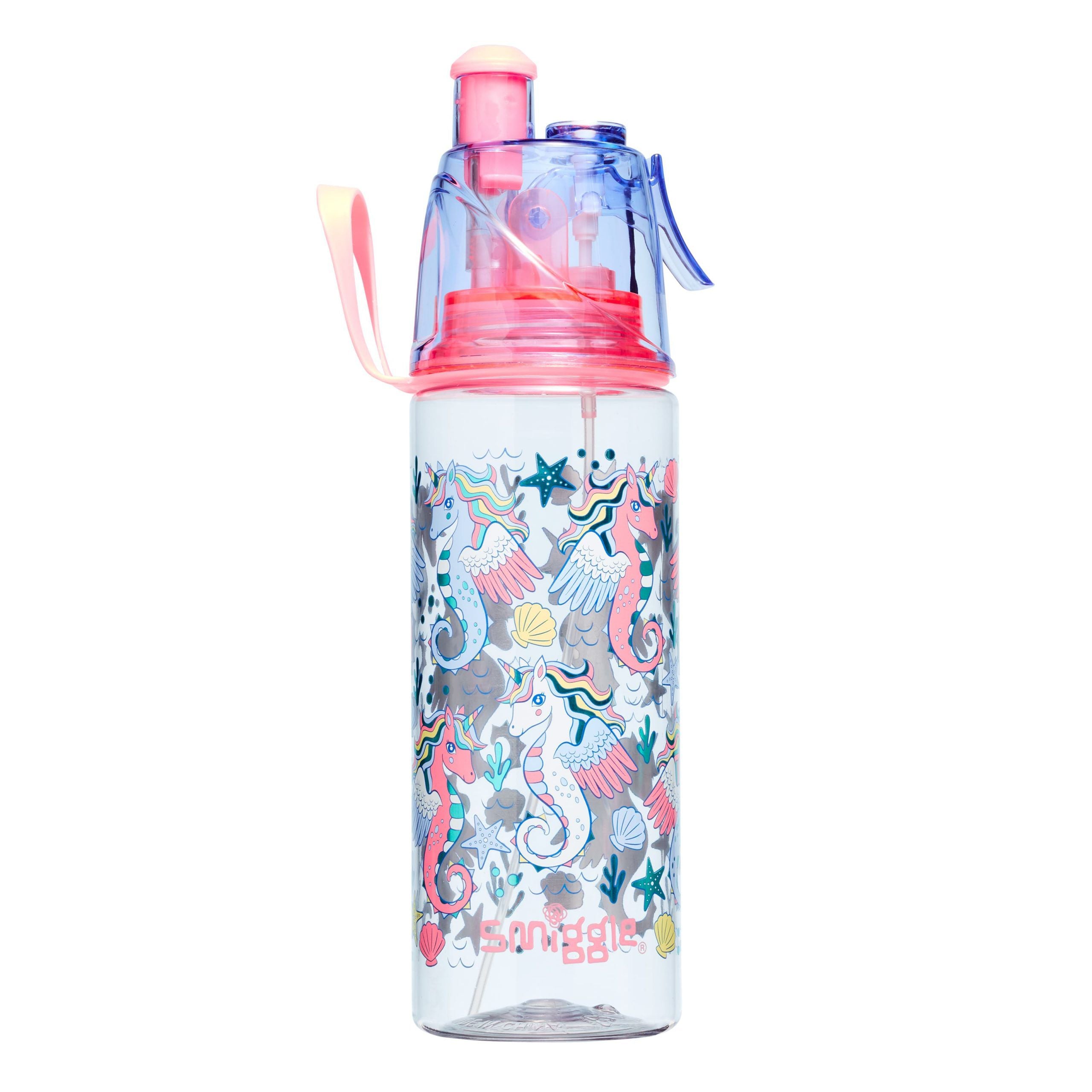 Smiggle - Su Püskürtmeli Pipetli 560ML BPA İçermeyen Suluk-Dinossi