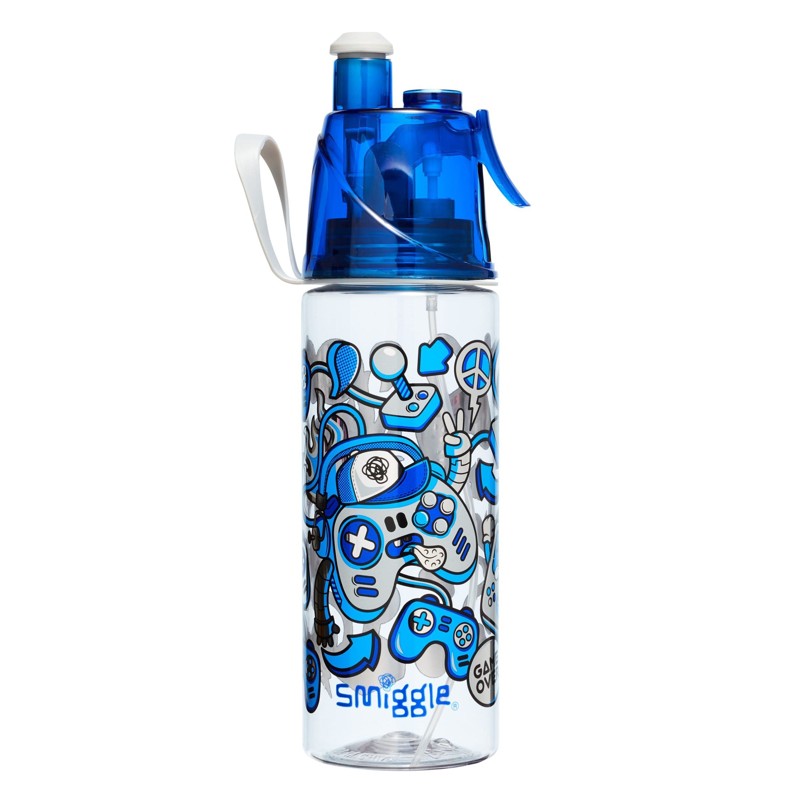 Smiggle - Su Püskürtmeli Pipetli 560ML BPA İçermeyen Suluk-Dinossi