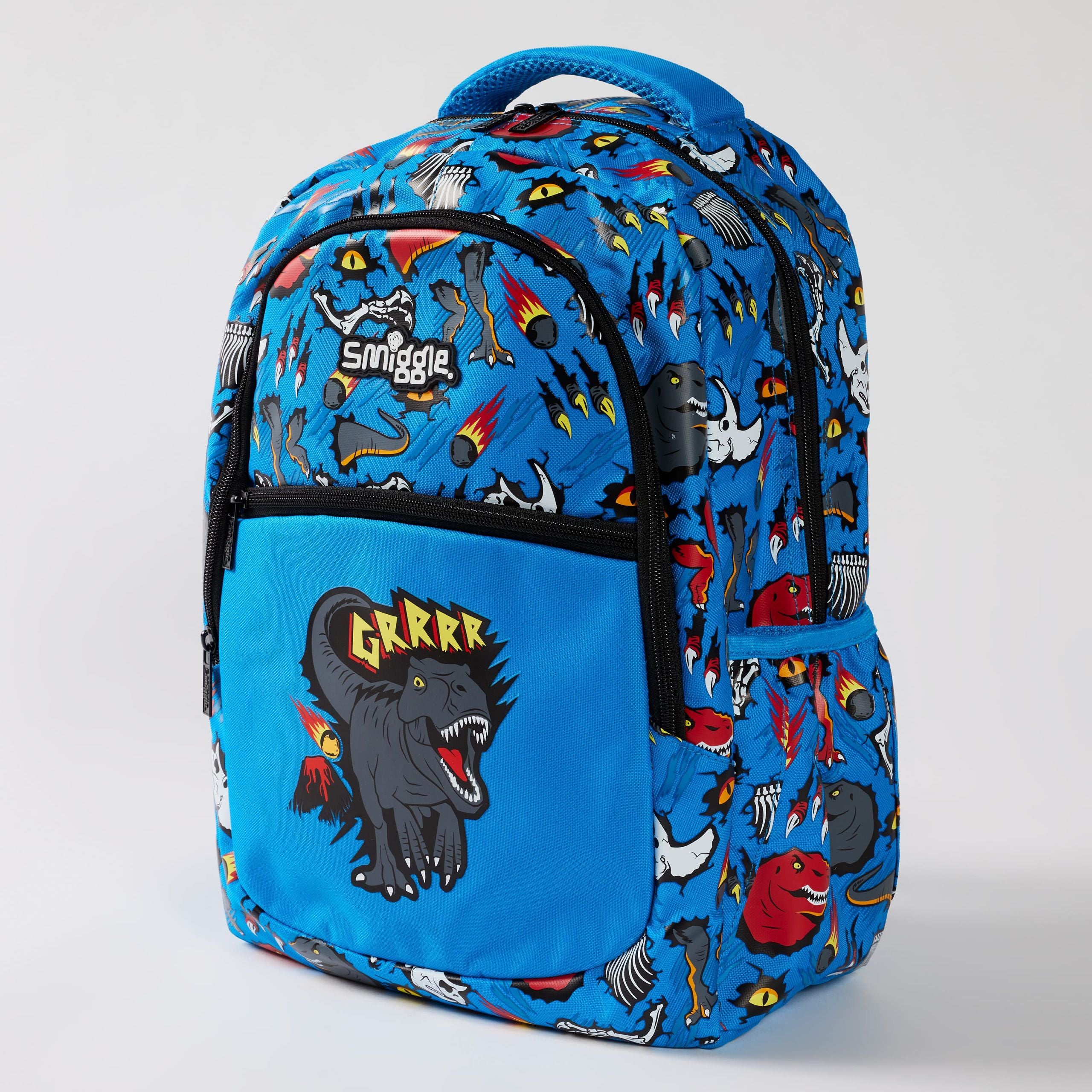 Smiggle - Peppy 4'lü Okul Çanta Seti-Dinossi