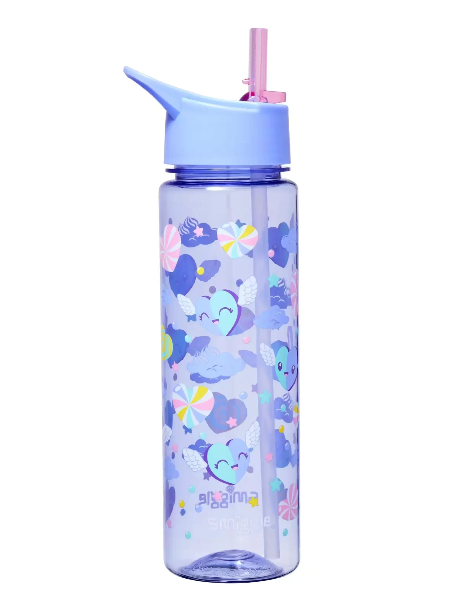 Smiggle - Peppy BPA'sız 750ML Pipetli Suluk-Dinossi