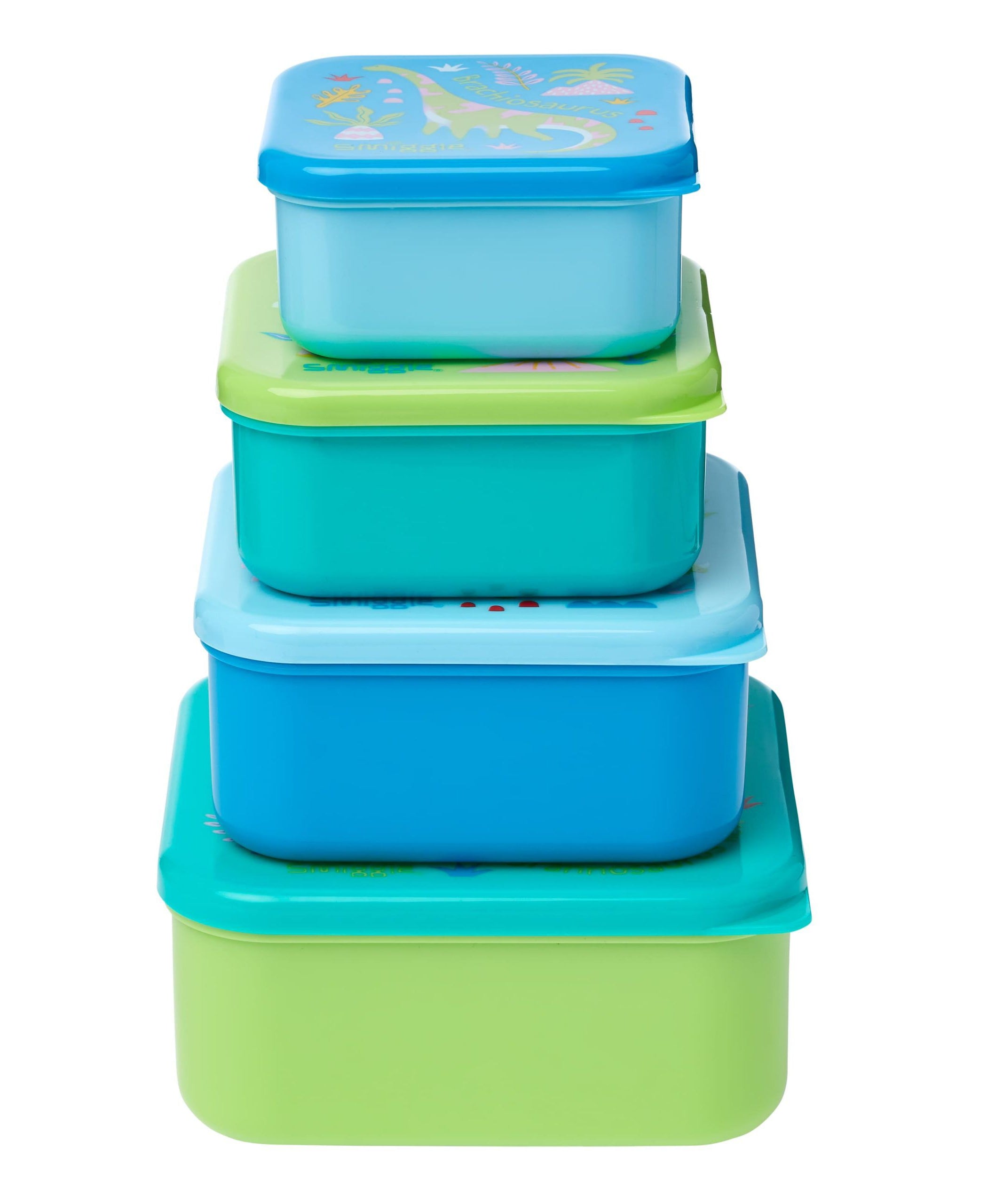 Smiggle - Cloud Nine Öğlen Yemeği Saklama Kapları 4'lü-Dinossi