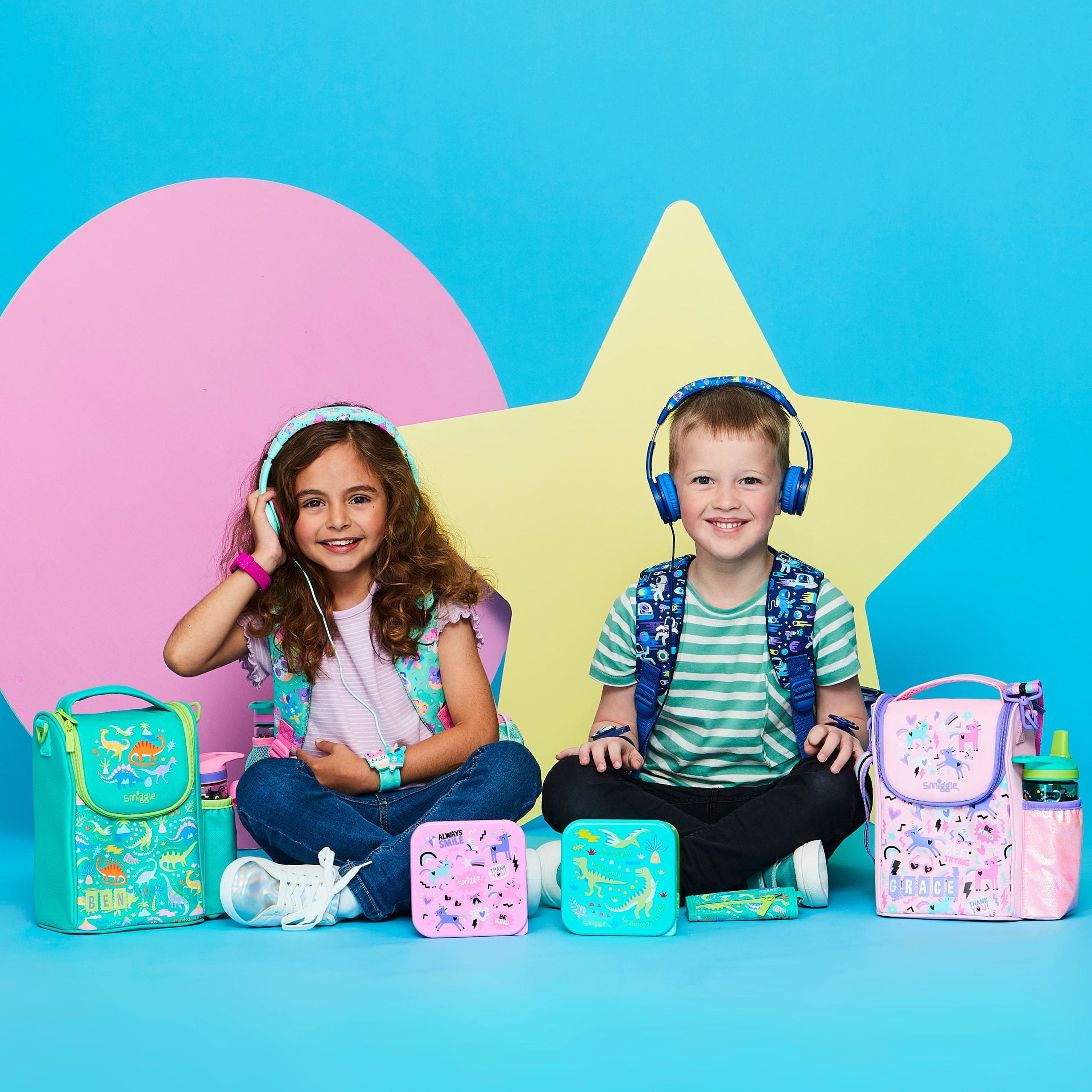 Smiggle - Cloud Nine Öğlen Yemeği Saklama Kapları 4'lü-Dinossi