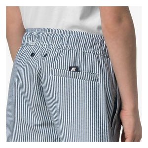 K-way - Hazel Beach Striped Swim Shorts | Dark Blue