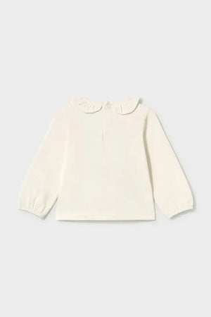 Mayoral çocuklar için pamuk ve elastan uzun kollu bluz