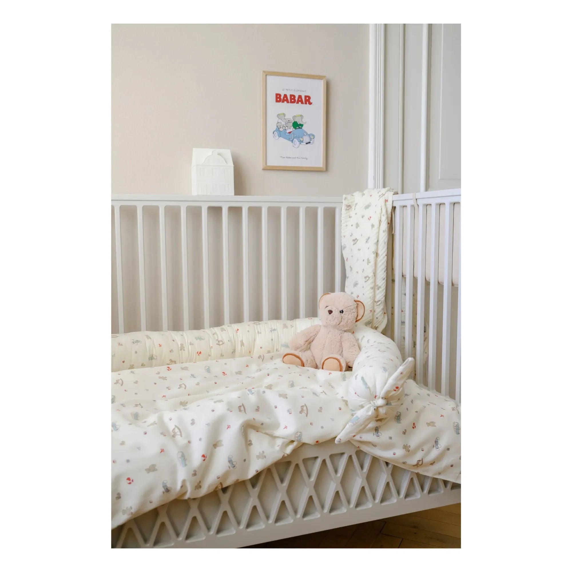 Cam Cam - Vintage Toys Boudin Crib Rail | Beige