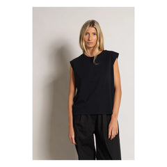Smallable Woman - Freja Organic Cotton Sleeveless T-Shirt | Black