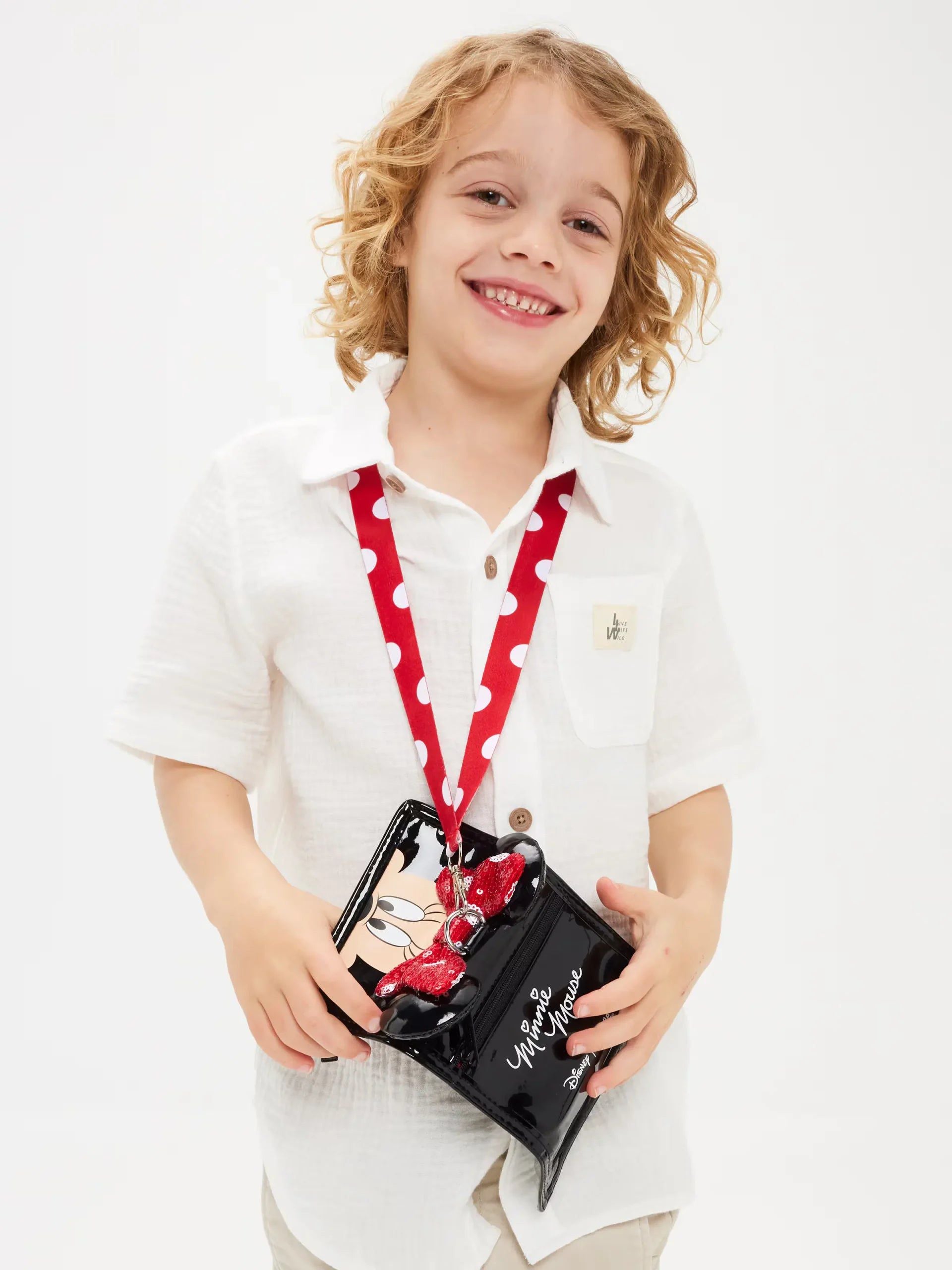 Smiggle - Minnie Mouse Karakterli İpli Cüzdan-Dinossi