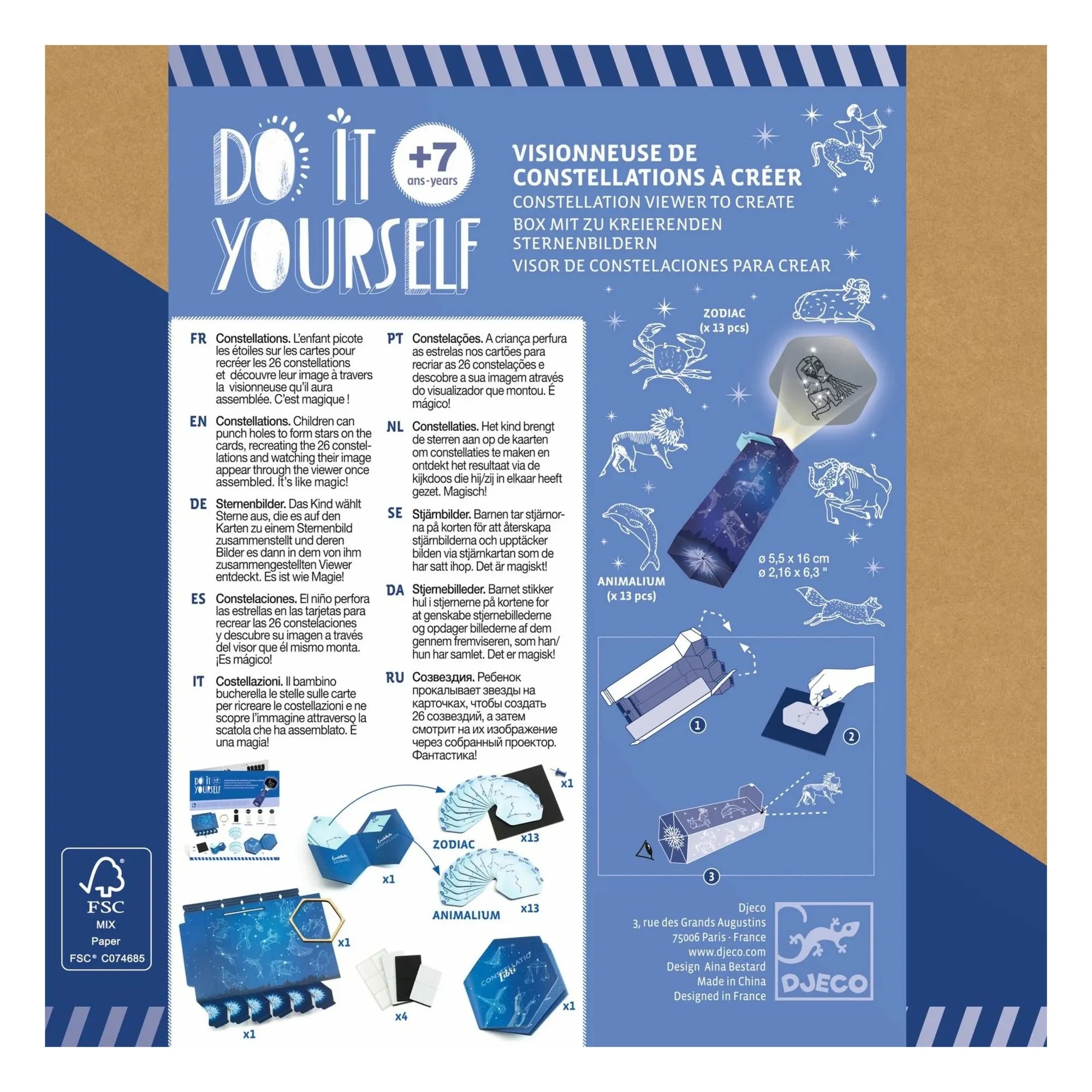 Djeco - DIY Kit - Constellation Viewer Craft Set
