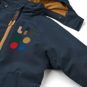 Liewood - Maddy Color-Blocked Ski Suit Made from Recycled Fibers | Night Blue