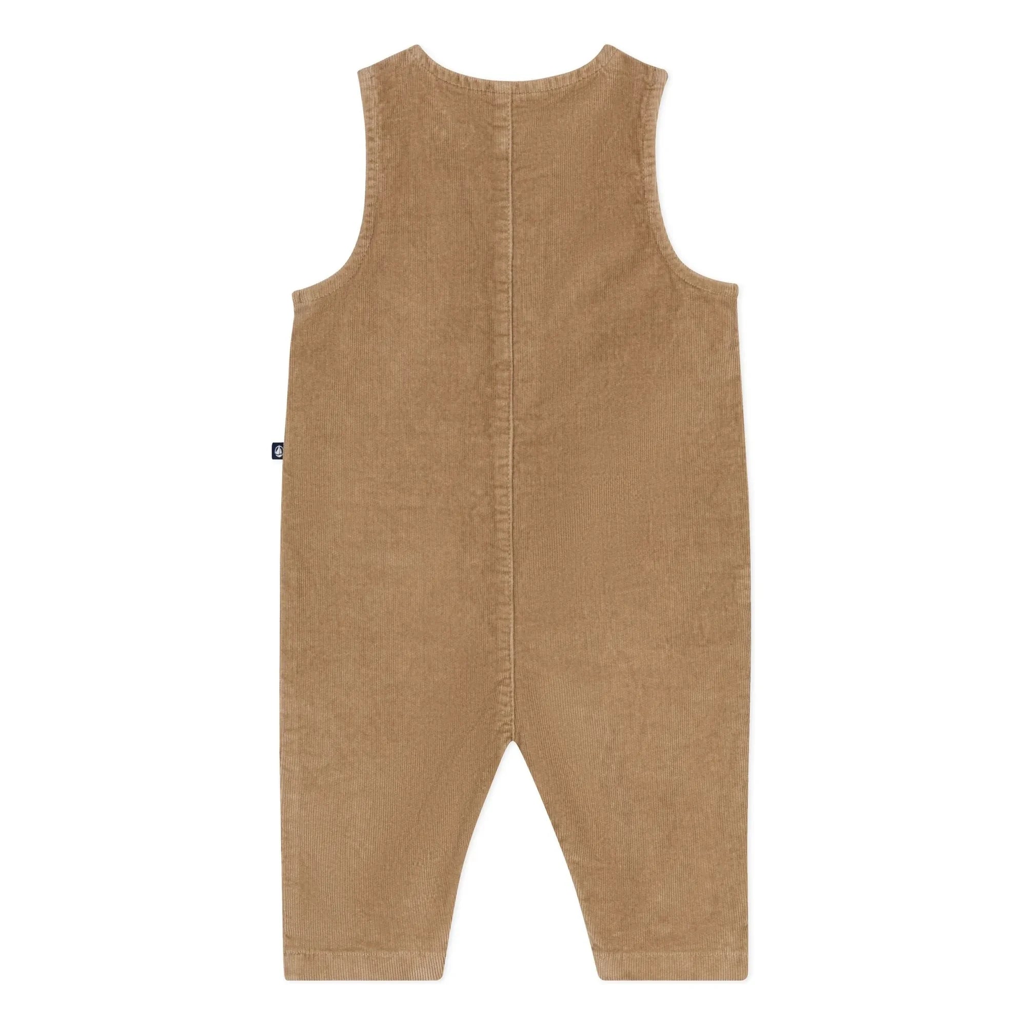 Petit Bateau - Ribbed Overalls | Beige