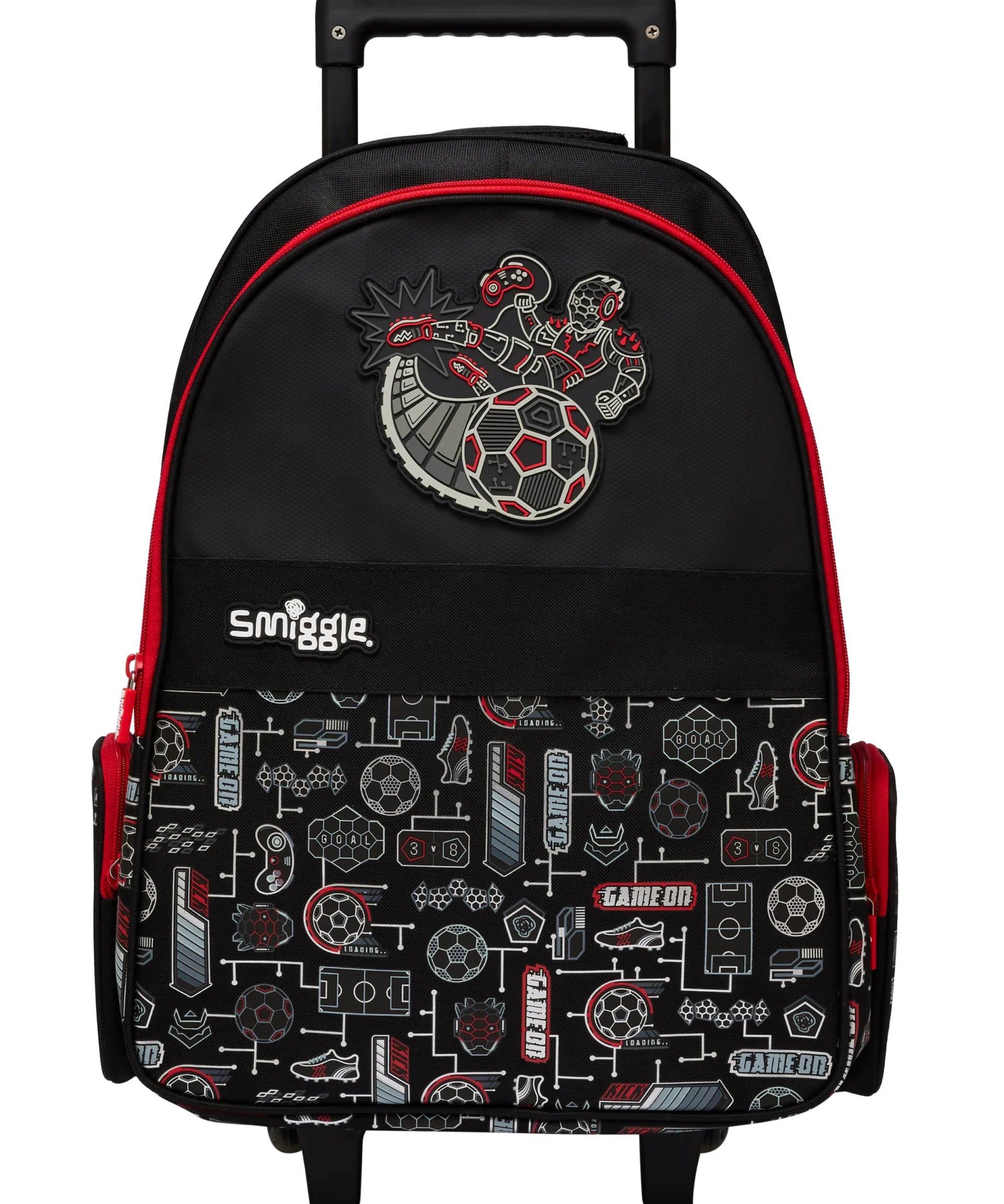 Smiggle - Away Çekçekli Işıklı Sırt Çantası-Dinossi