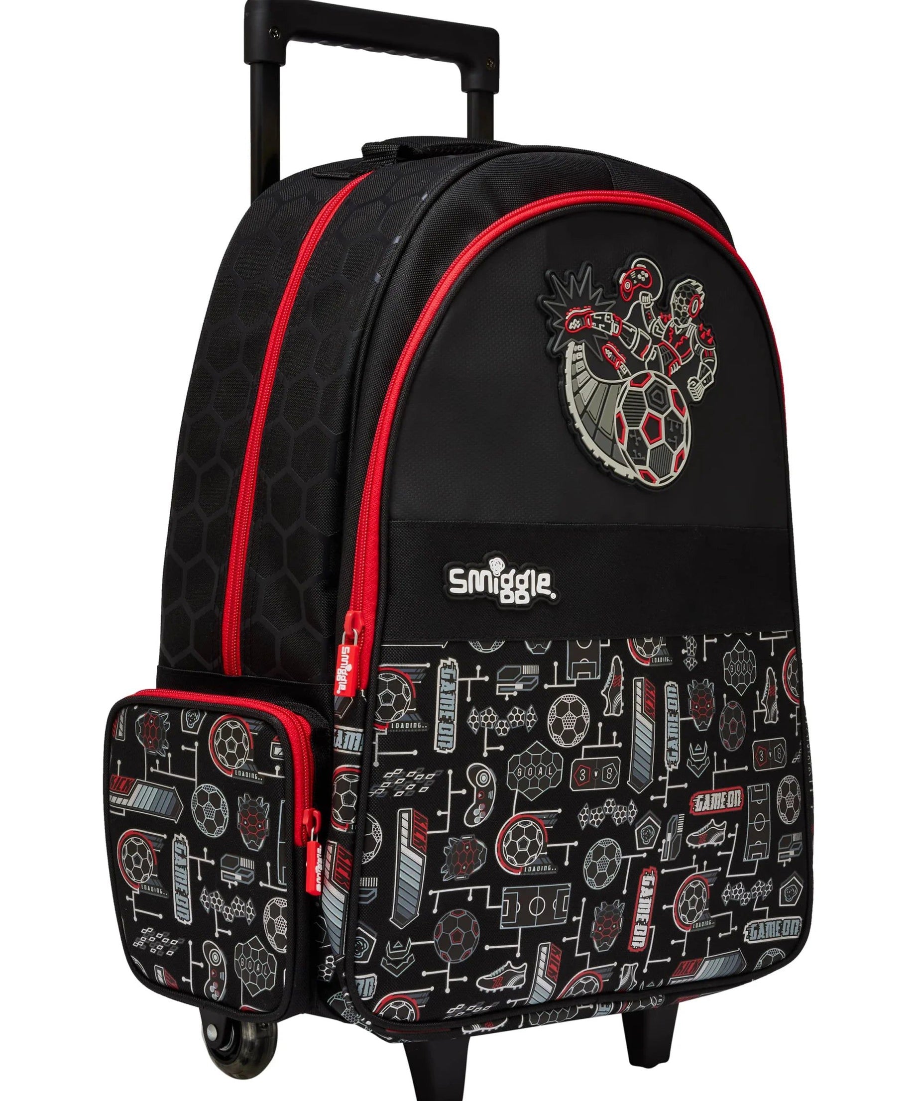 Smiggle - Away Çekçekli Işıklı Sırt Çantası-Dinossi