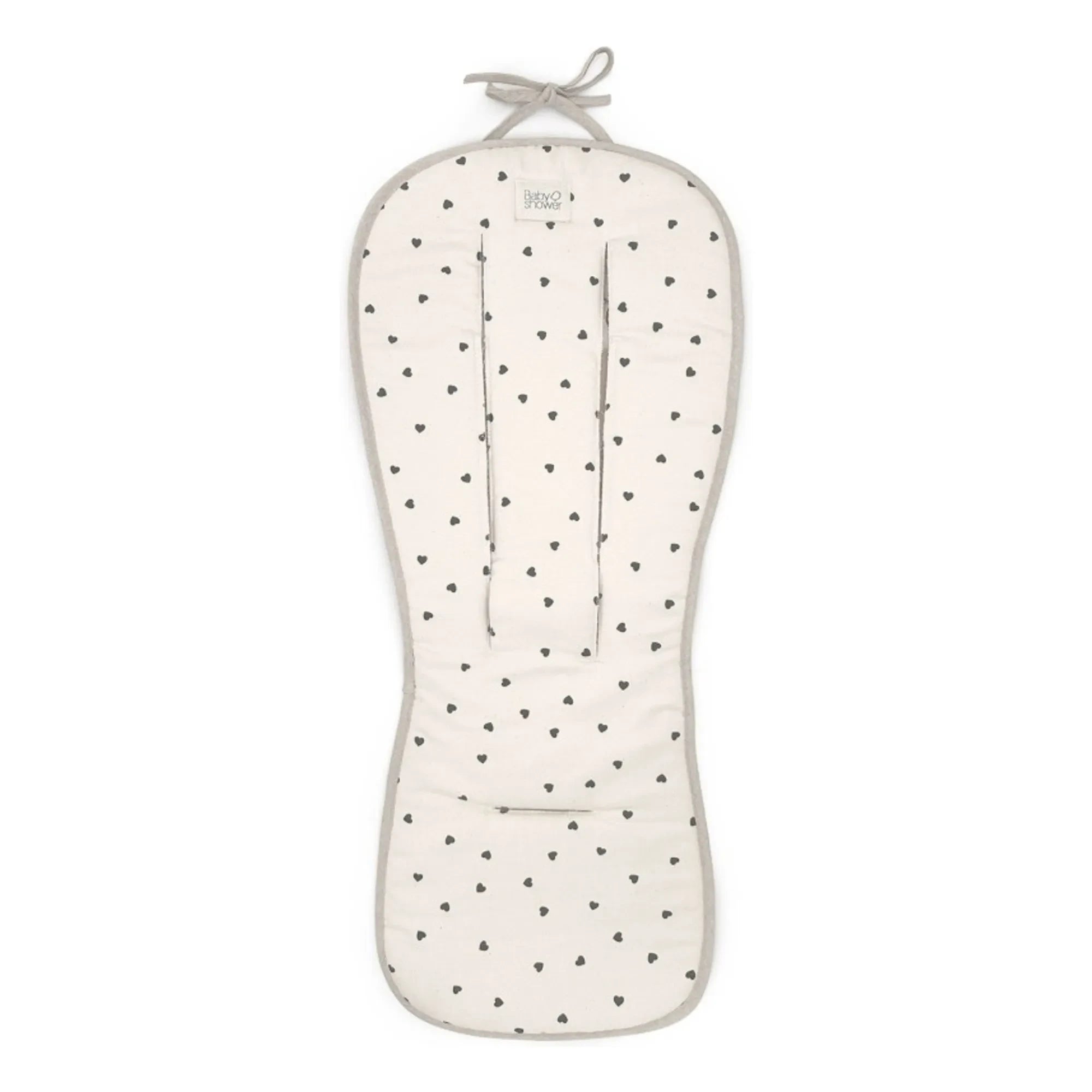 Babyshower - Kalp Desenli Puset Minderi | Ekru