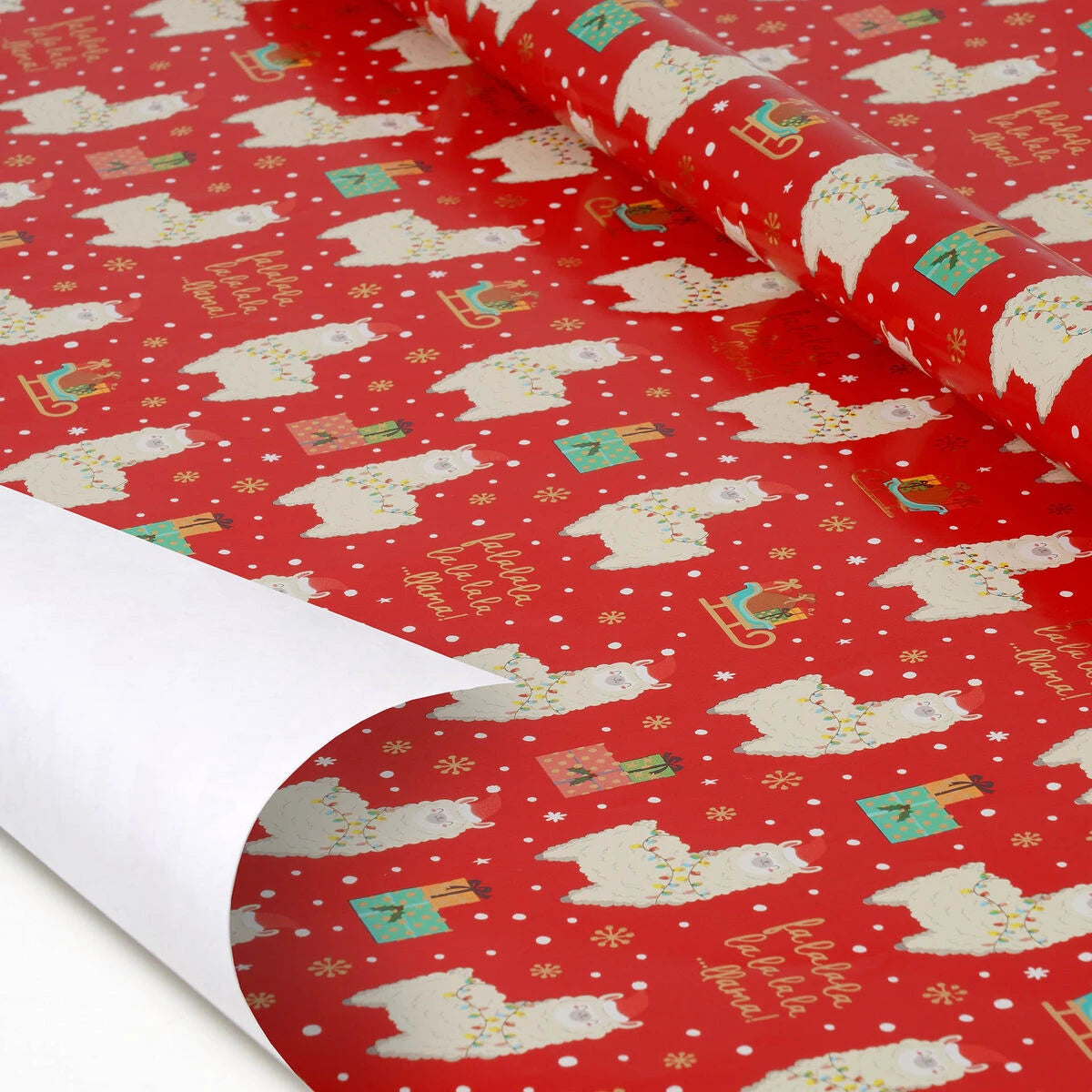 Legami - Christmas Wrapping Paper - Llama