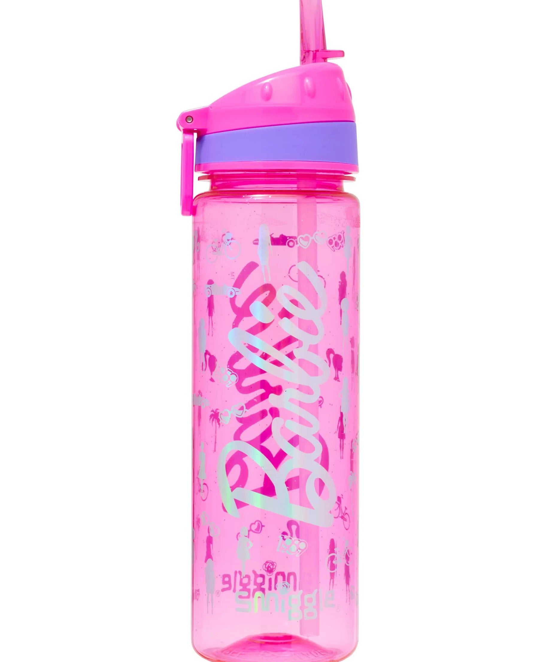 Smiggle - Barbie 650 ML BPA'sız Pipetli Suluk-Dinossi