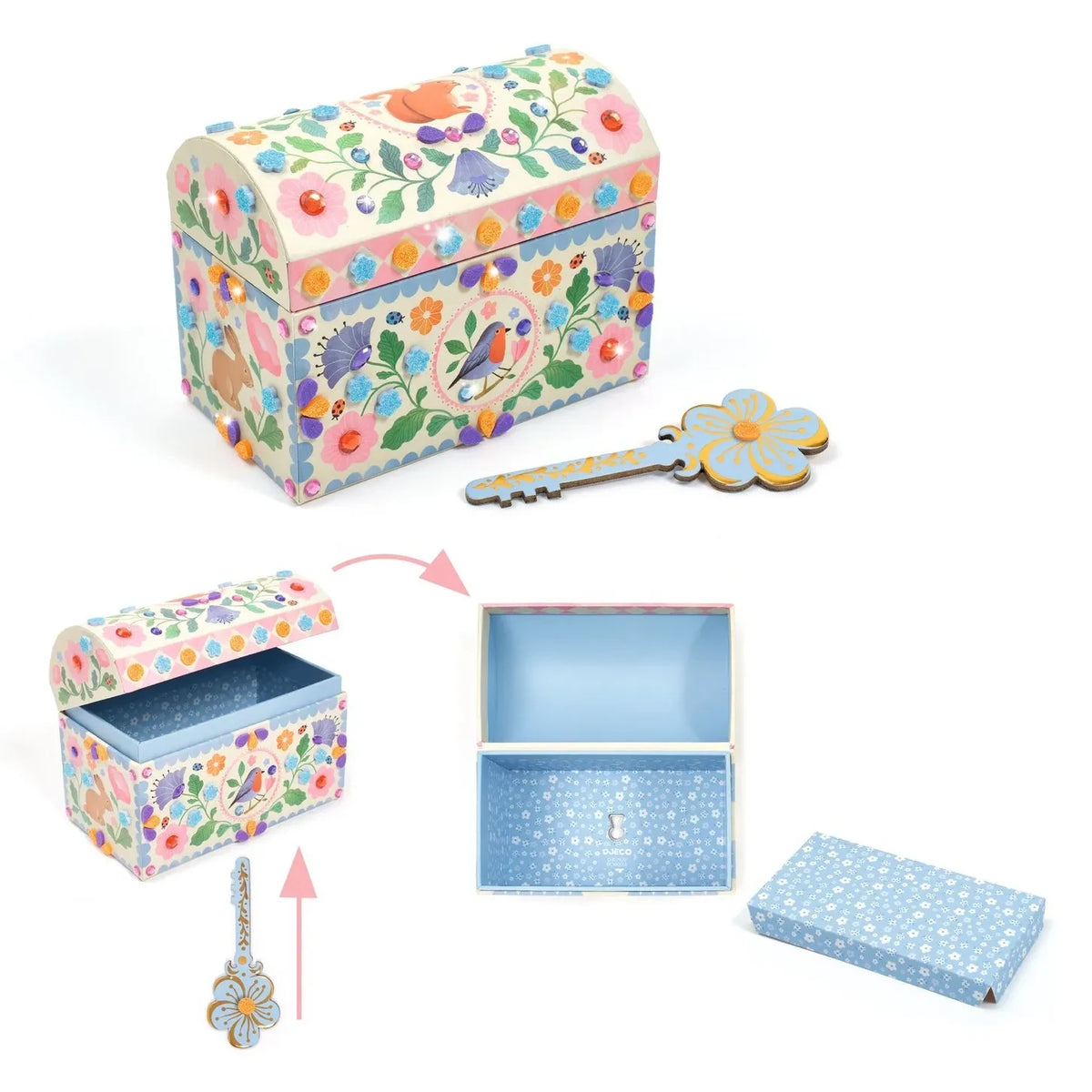 Djeco - "Precious Treasures" Decorative Box
