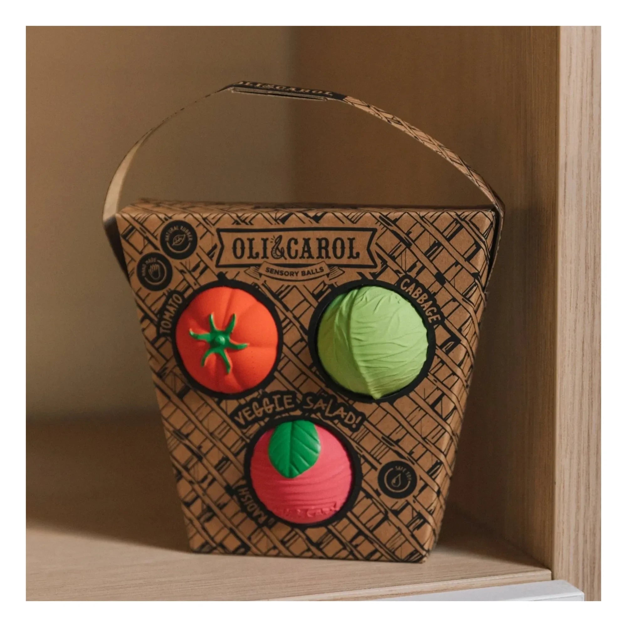 Oli & Carol - Vegetable Salad Sensory Balls - Set of 3