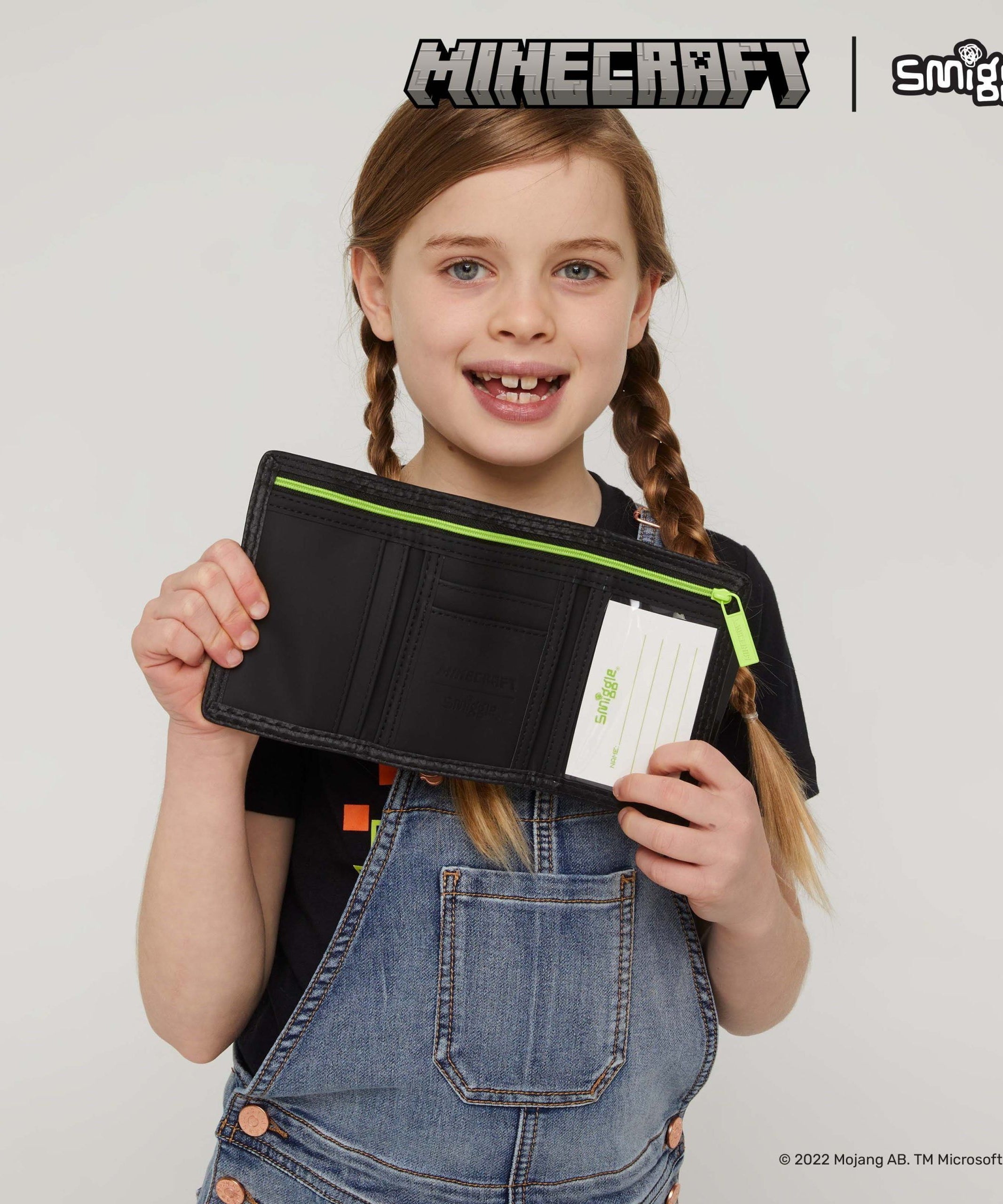 Smiggle - Minecraft Çocuk Cüzdanı-Dinossi