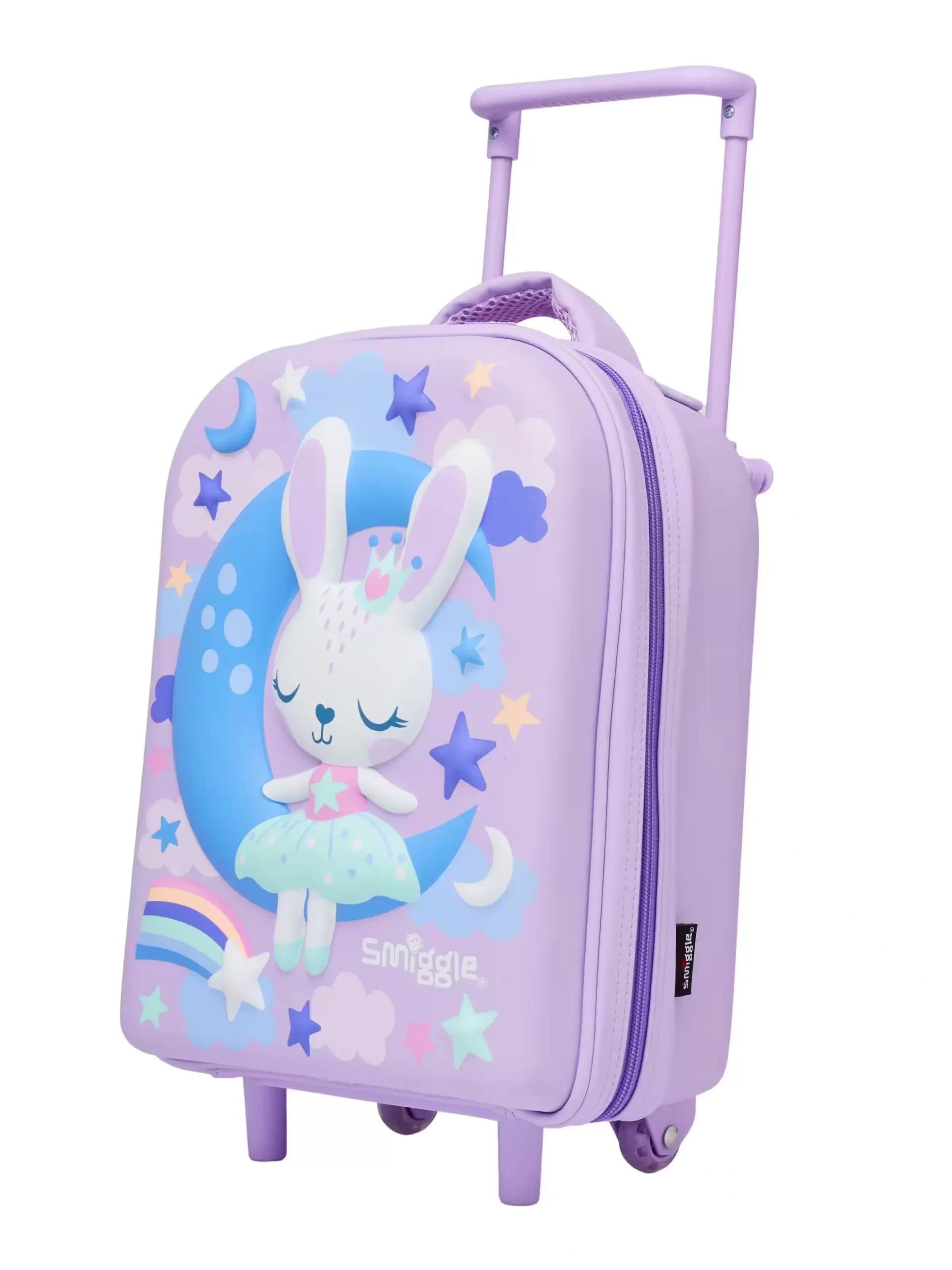 Smiggle - Tekerlekli Çekçekli Anaokulu Okul ve Seyahat Çantası-Dinossi