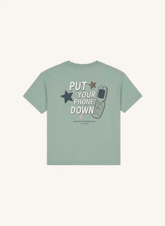 Cos I Said So - "Put Your Phone Down" T-shirt | Grey blue
